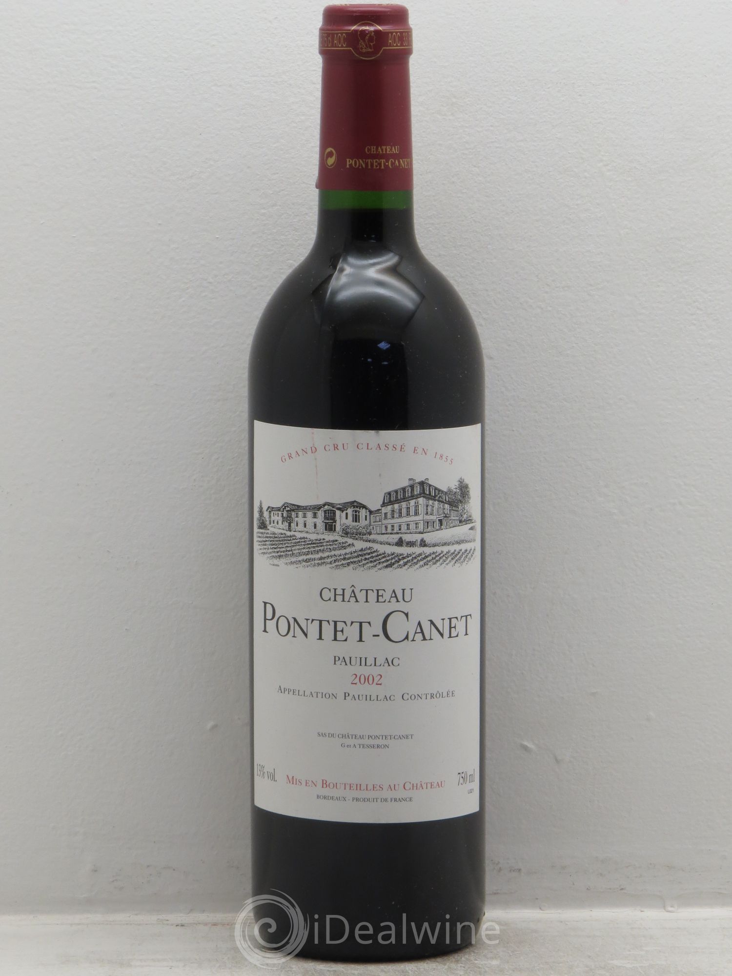 Château Pontet Canet 5ème Grand Cru Classé 2002 - Lot de 1 bouteille - 0