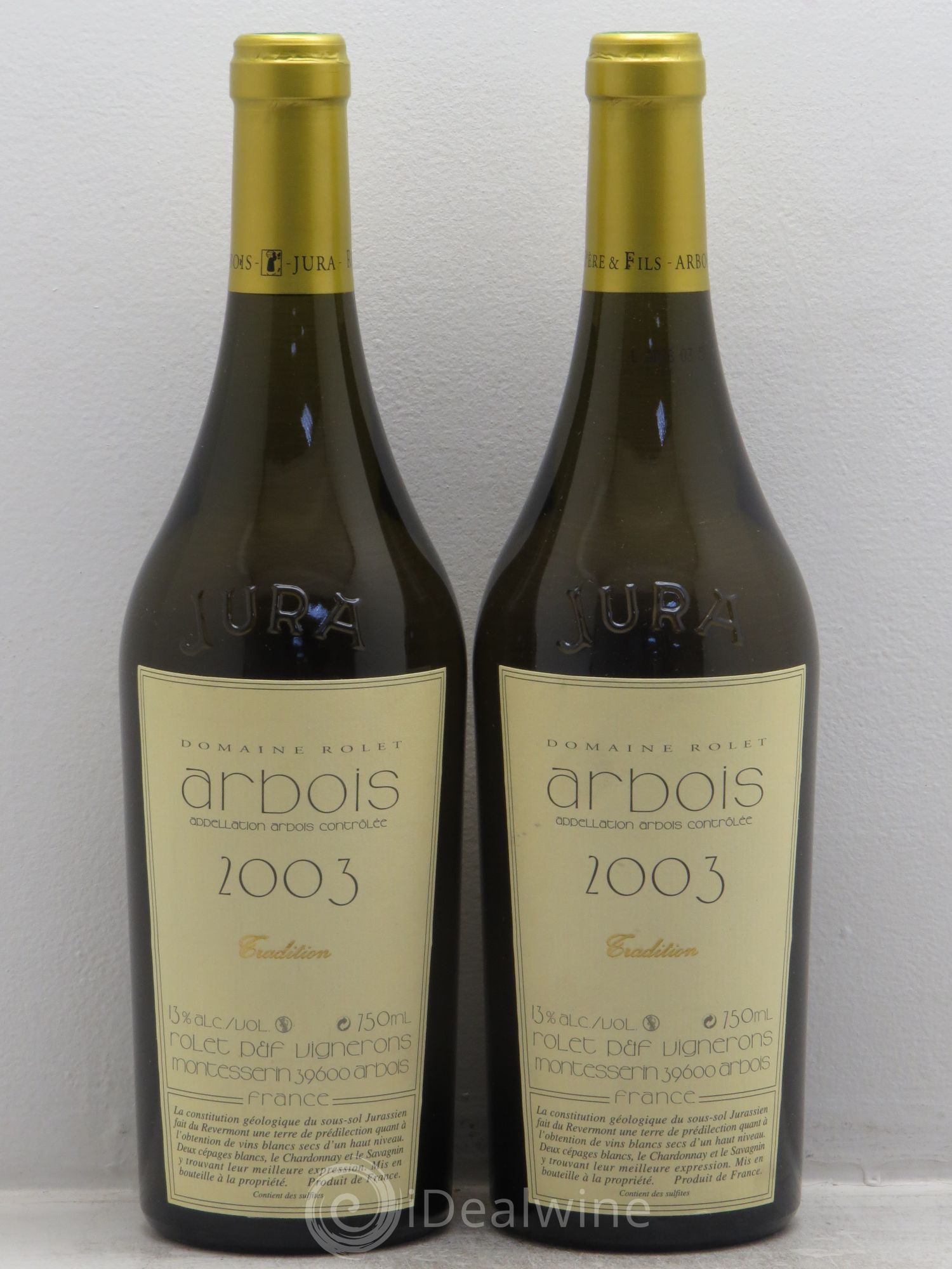Arbois Tradition - Domaine Rolet 2003 - Posten von 2 Flaschen - 0