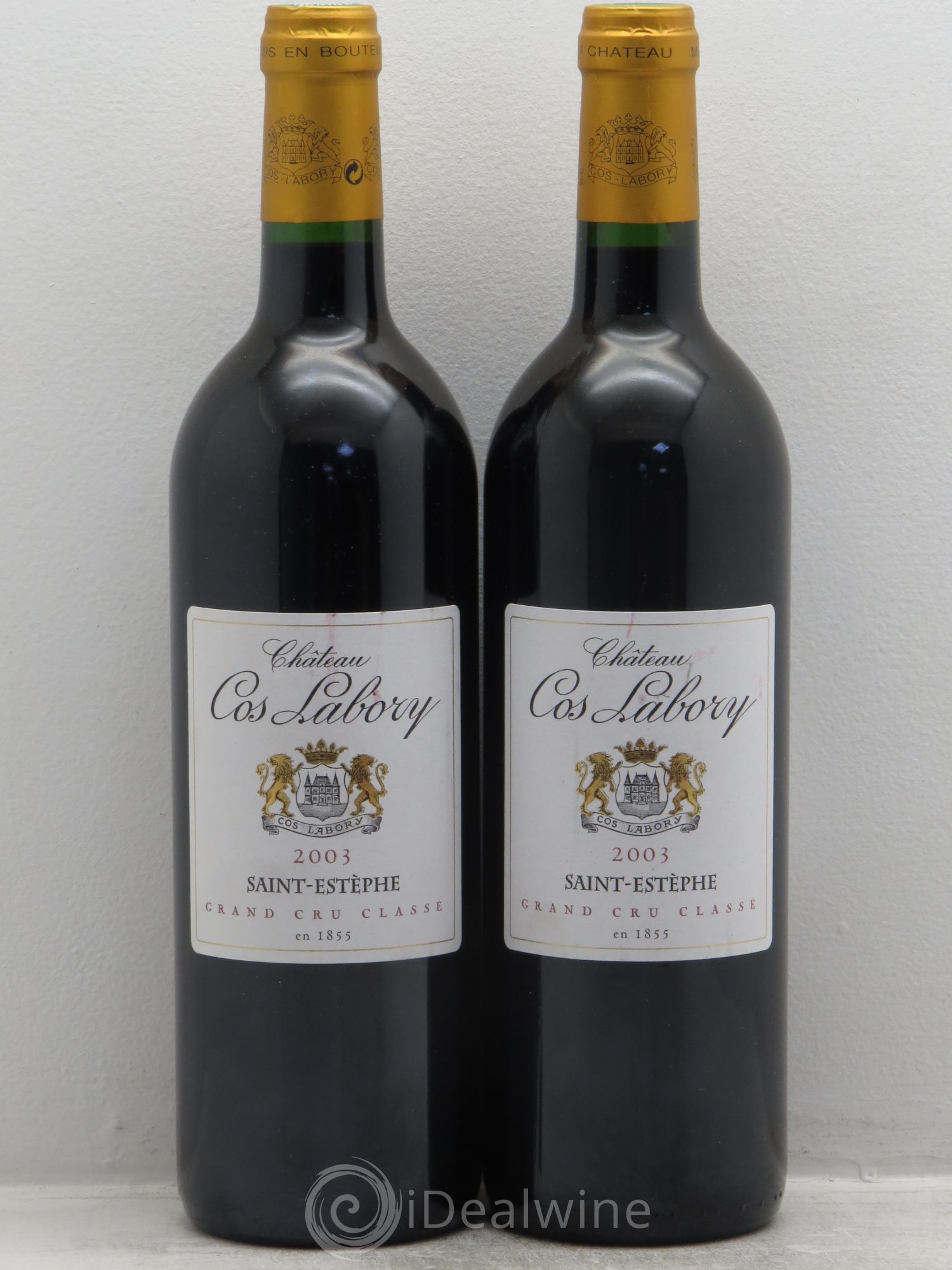 Château Cos Labory 5ème Grand Cru Classé 2003 - Lot de 2 bouteilles - 0