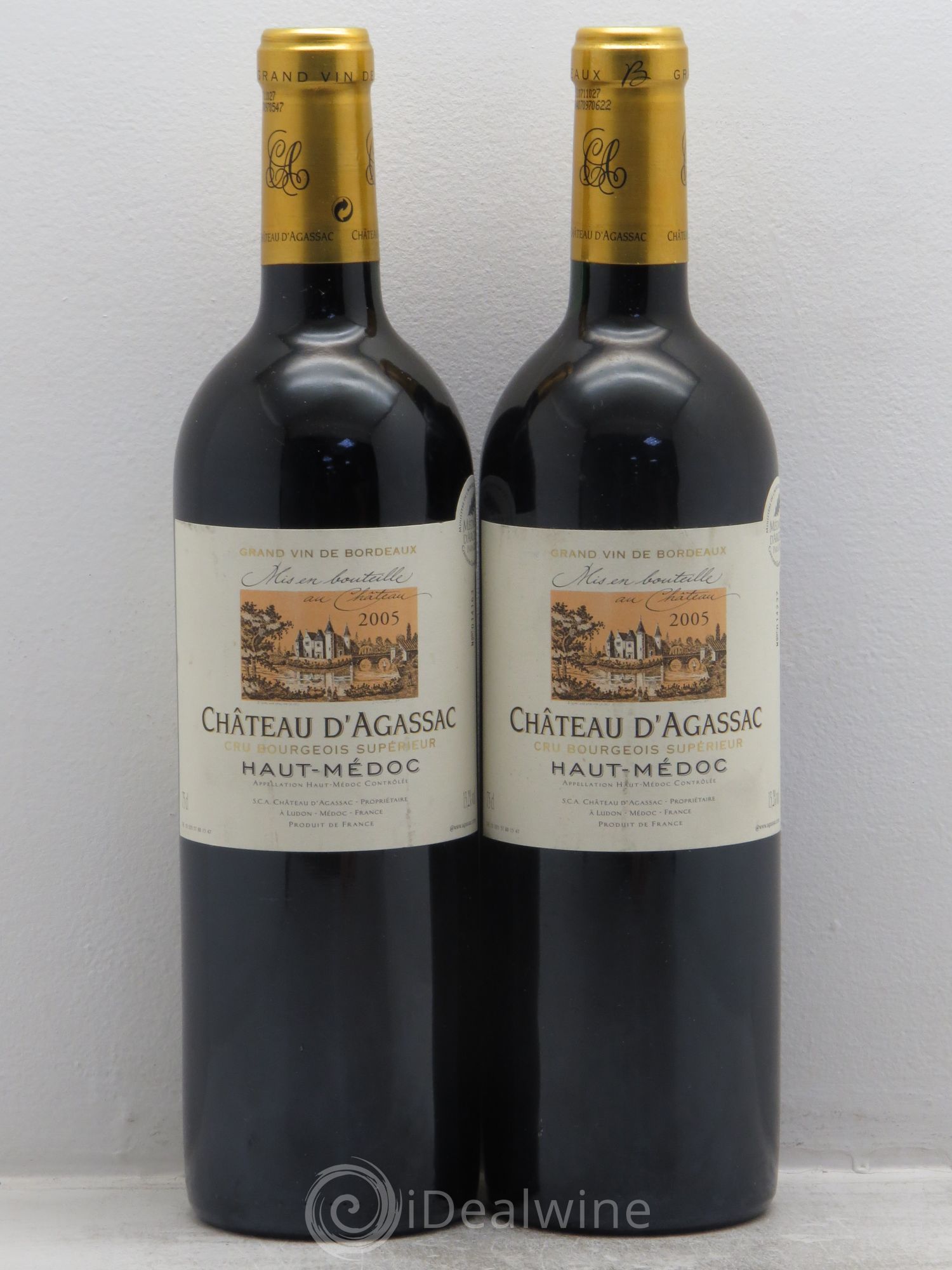 Château d' Agassac Cru Bourgeois 2005 - Lot de 2 bouteilles - 0