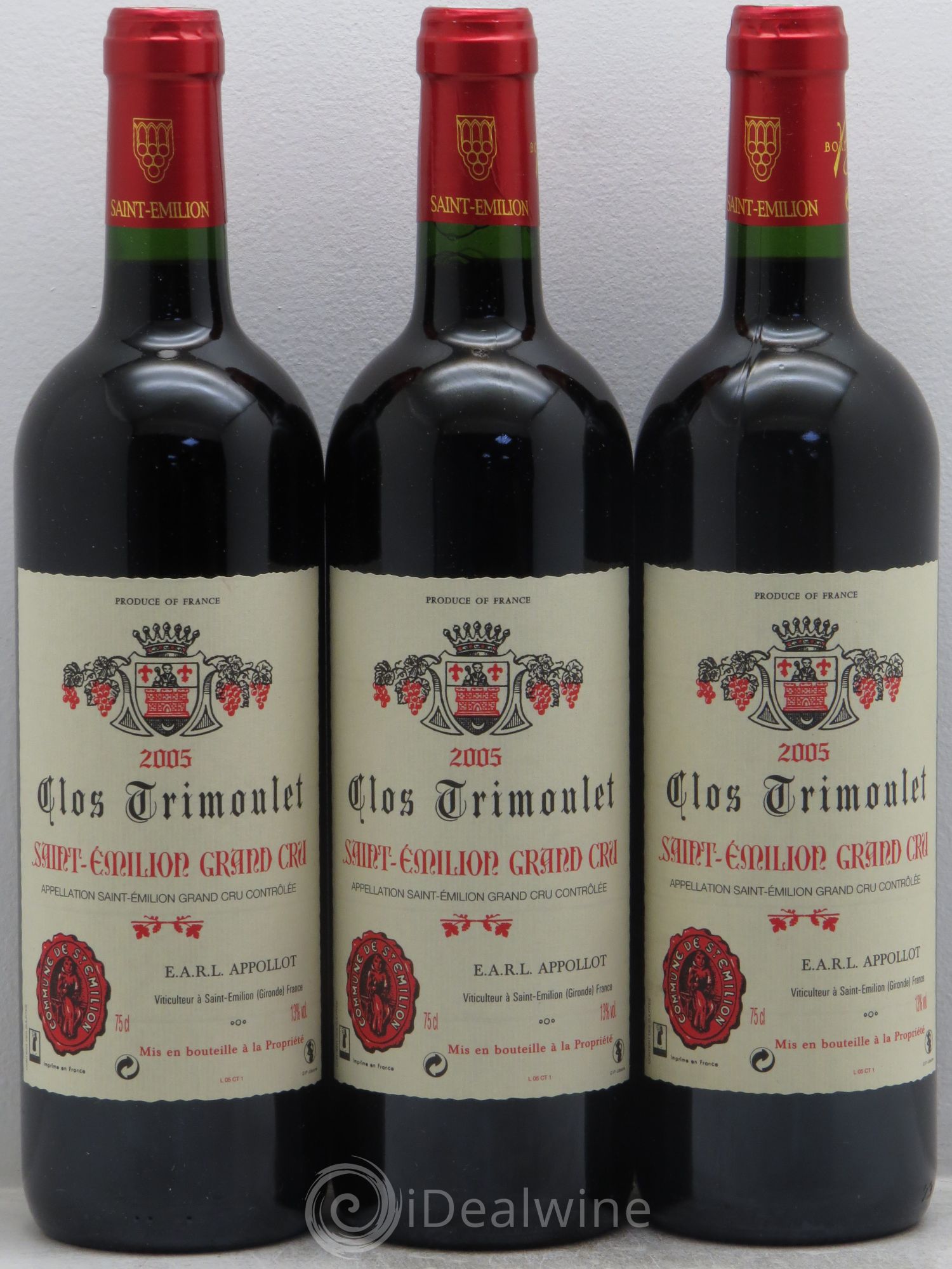 Clos Trimoulet 2005 - Lot de 3 bouteilles - 0