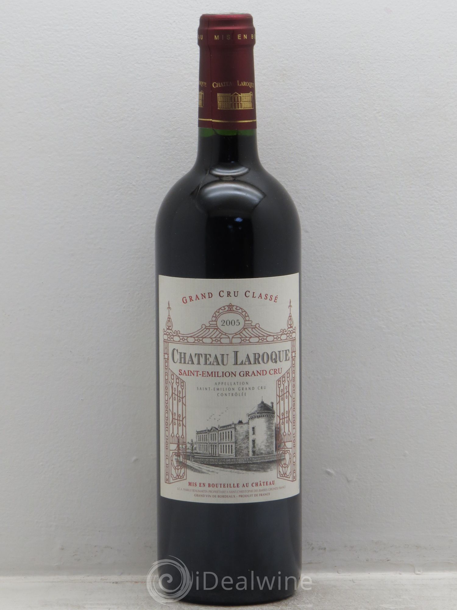 Château Laroque Grand Cru Classé 2005 - Lot de 1 bouteille - 0