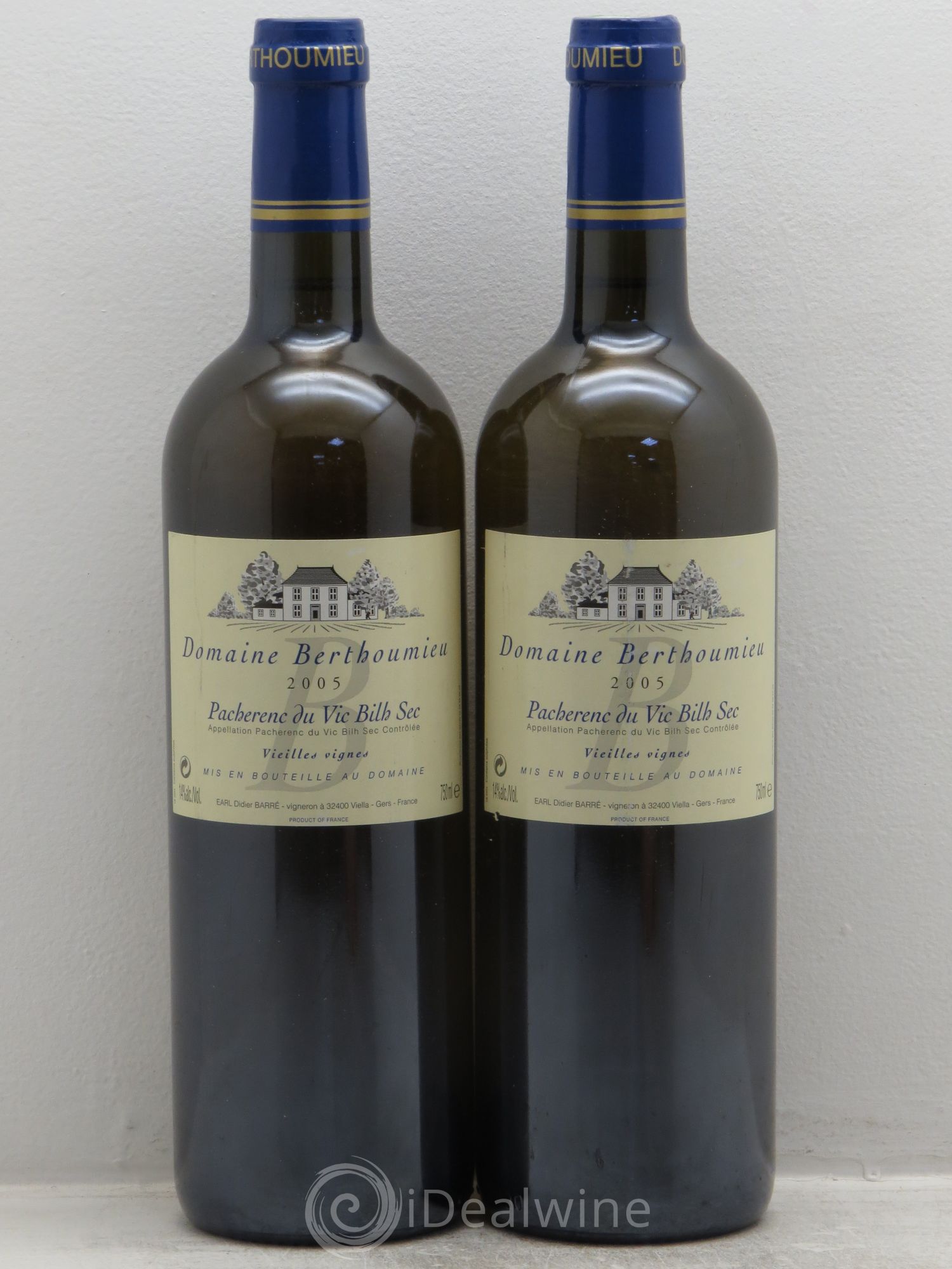 Pacherenc du Vic-Bilh Vieilles Vignes Bertoumieux (sec) 2005 - Lot de 2 bouteilles - 0