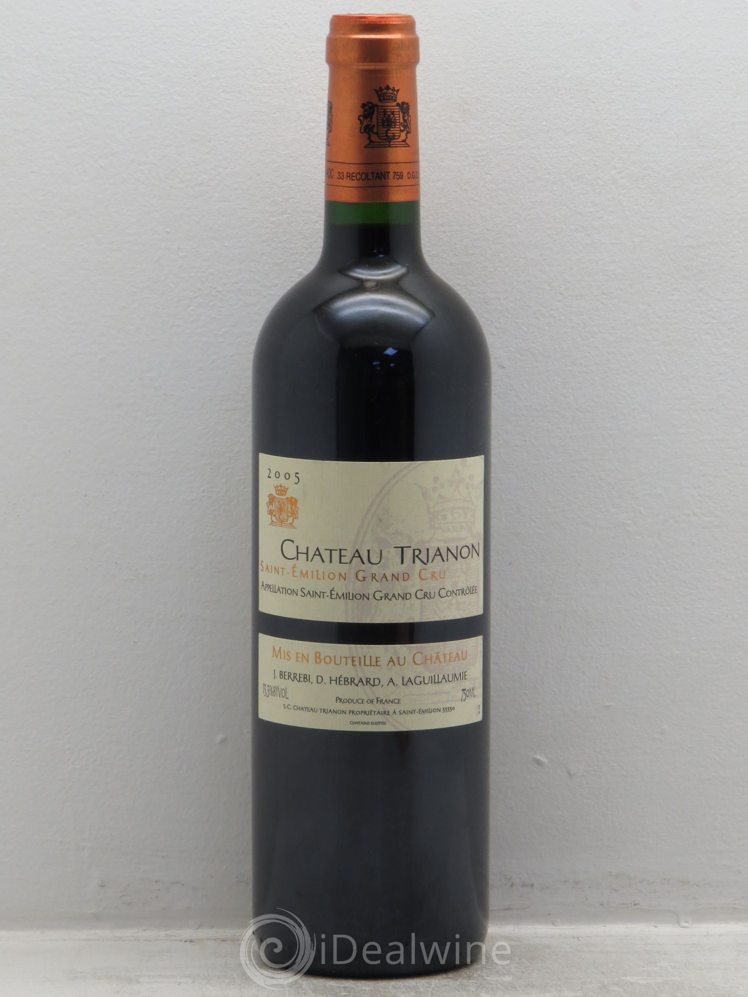 Château Trianon 2005 - Lot de 1 bouteille - 0