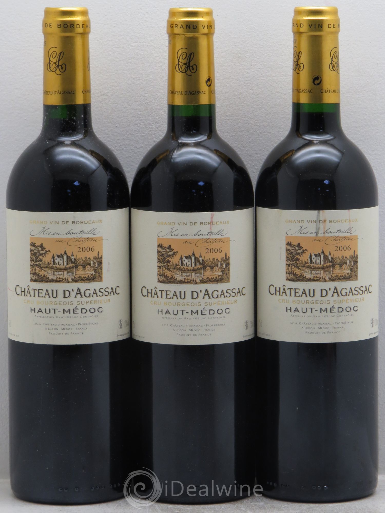 Château d' Agassac Cru Bourgeois 2006 - Lot de 3 bouteilles - 0