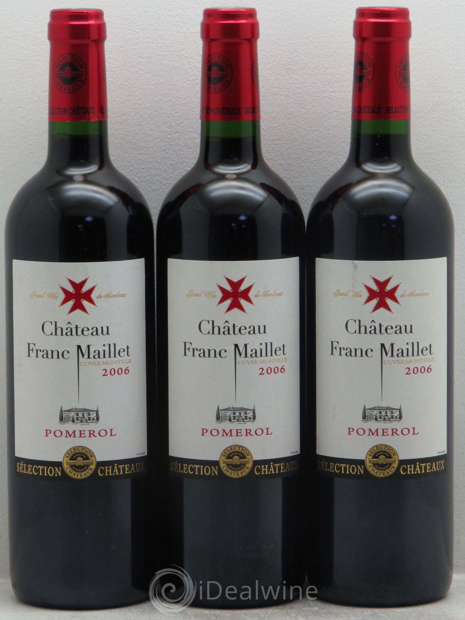 Pomerol Château Franc Maillet Cuvée Montille 2006 - Posten von 3 Flaschen - 0