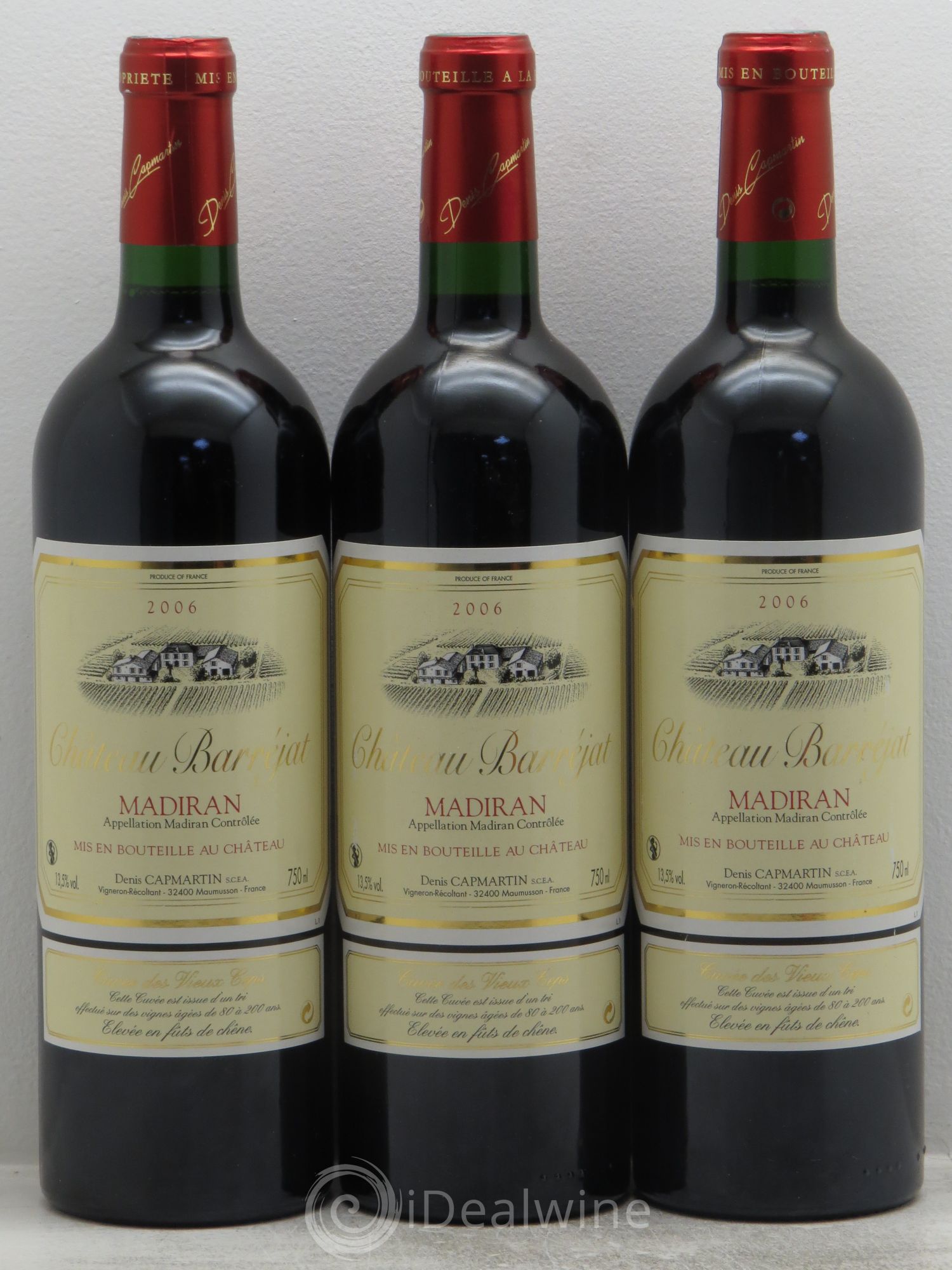 Madiran Vieux Ceps Domaine Barréjat 2006 - Posten von 3 Flaschen - 0