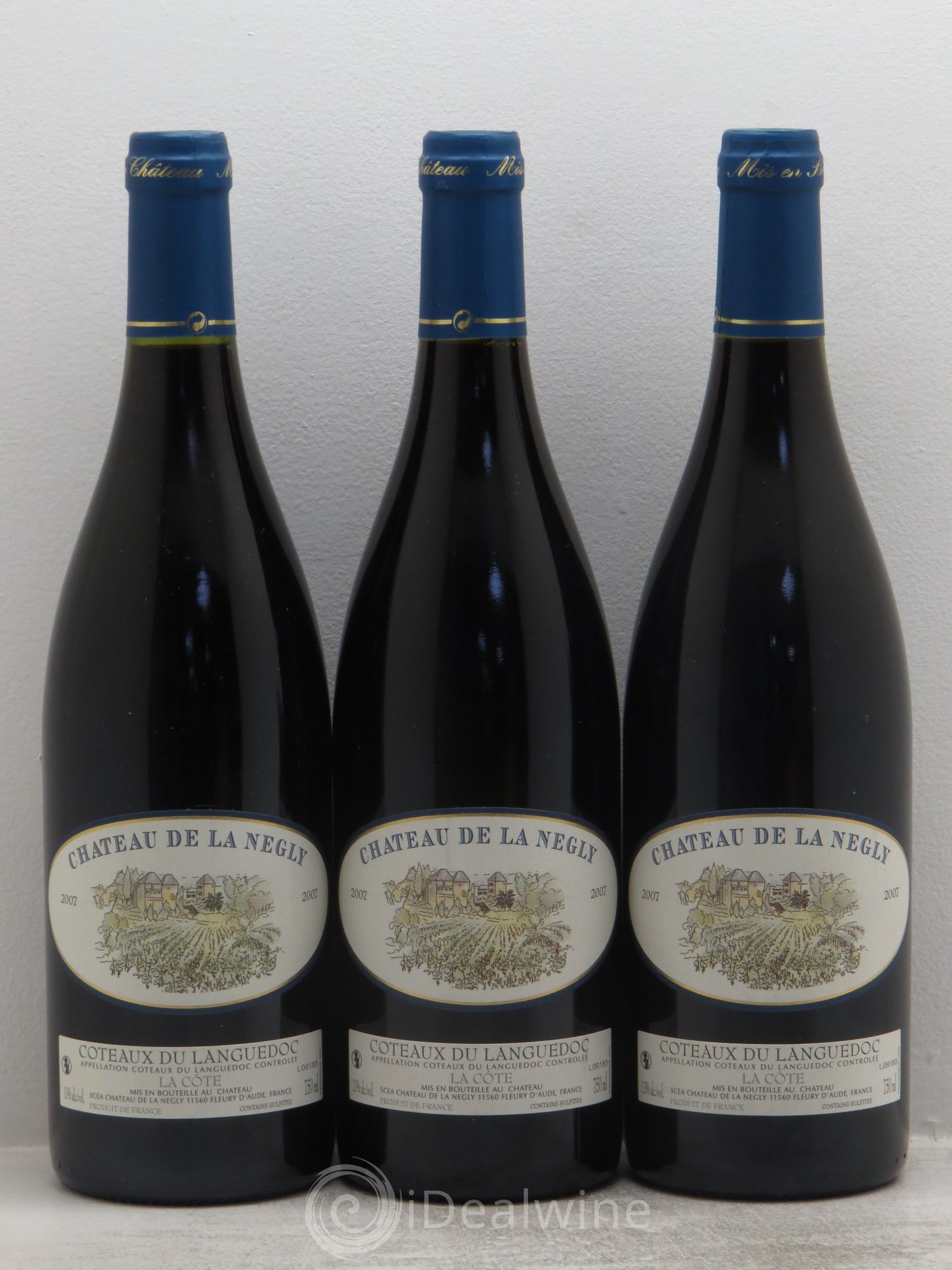 Coteaux du Languedoc La Côte - Château de la Négly 2007 - Posten von 3 Flaschen - 0