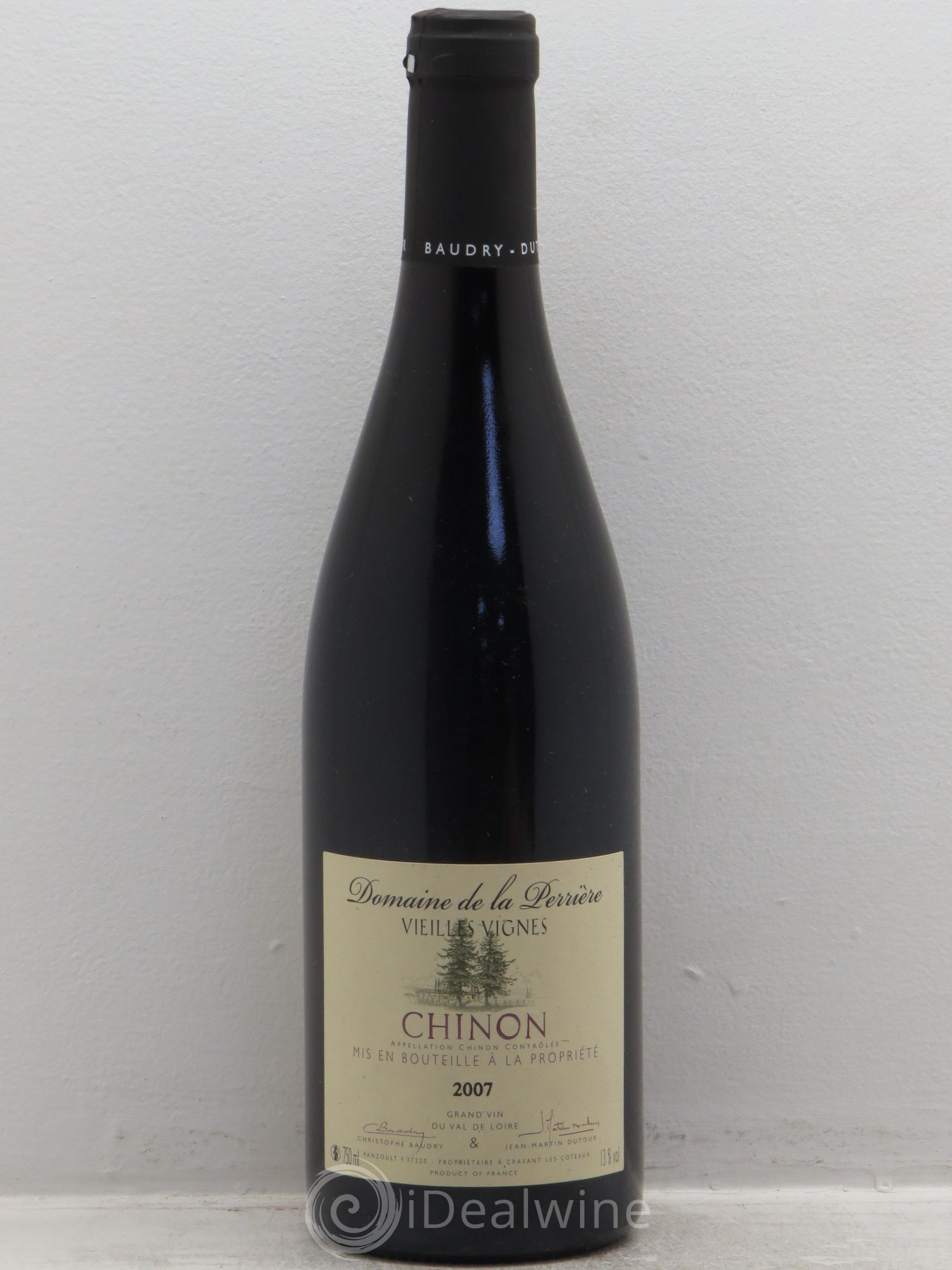 Chinon Vieilles Vignes Domaine de la Perrière C.Baudry 2007 - Posten von 1 Flasche - 0