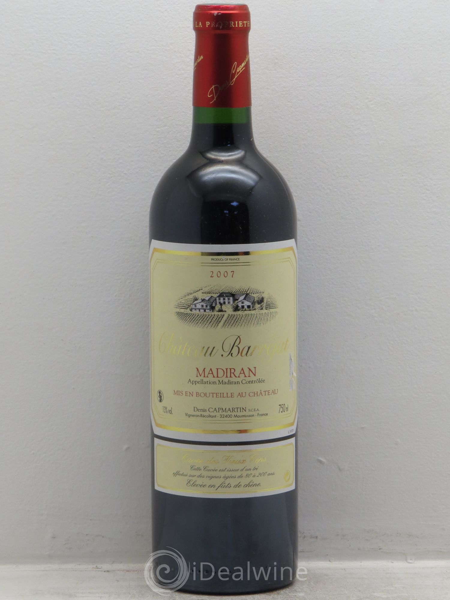 Madiran Vieux Ceps Domaine Barréjats 2007 - Posten von 1 Flasche - 0