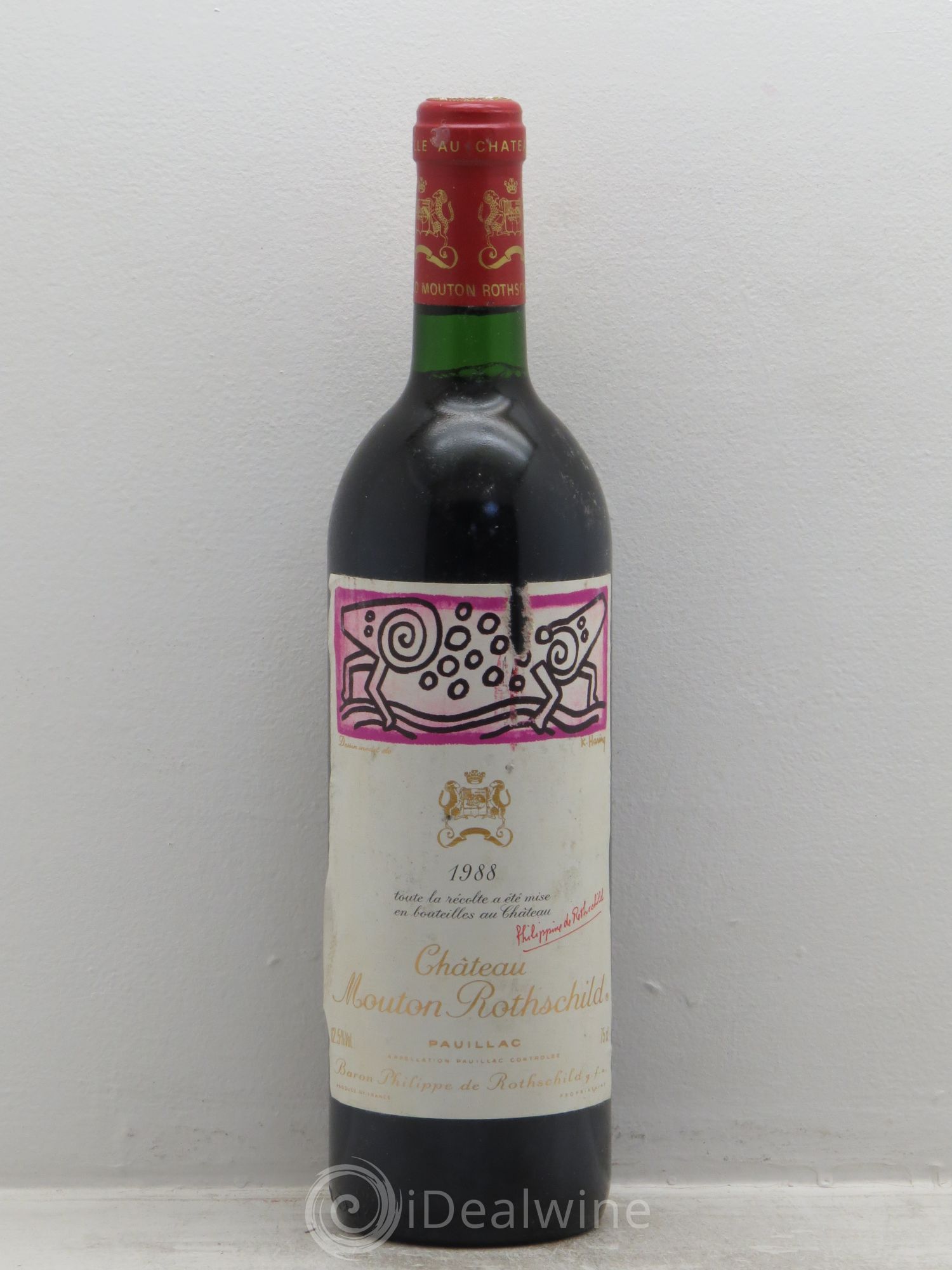 Château Mouton Rothschild 1er Grand Cru Classé 1988 - Lot de 1 bouteille - 0