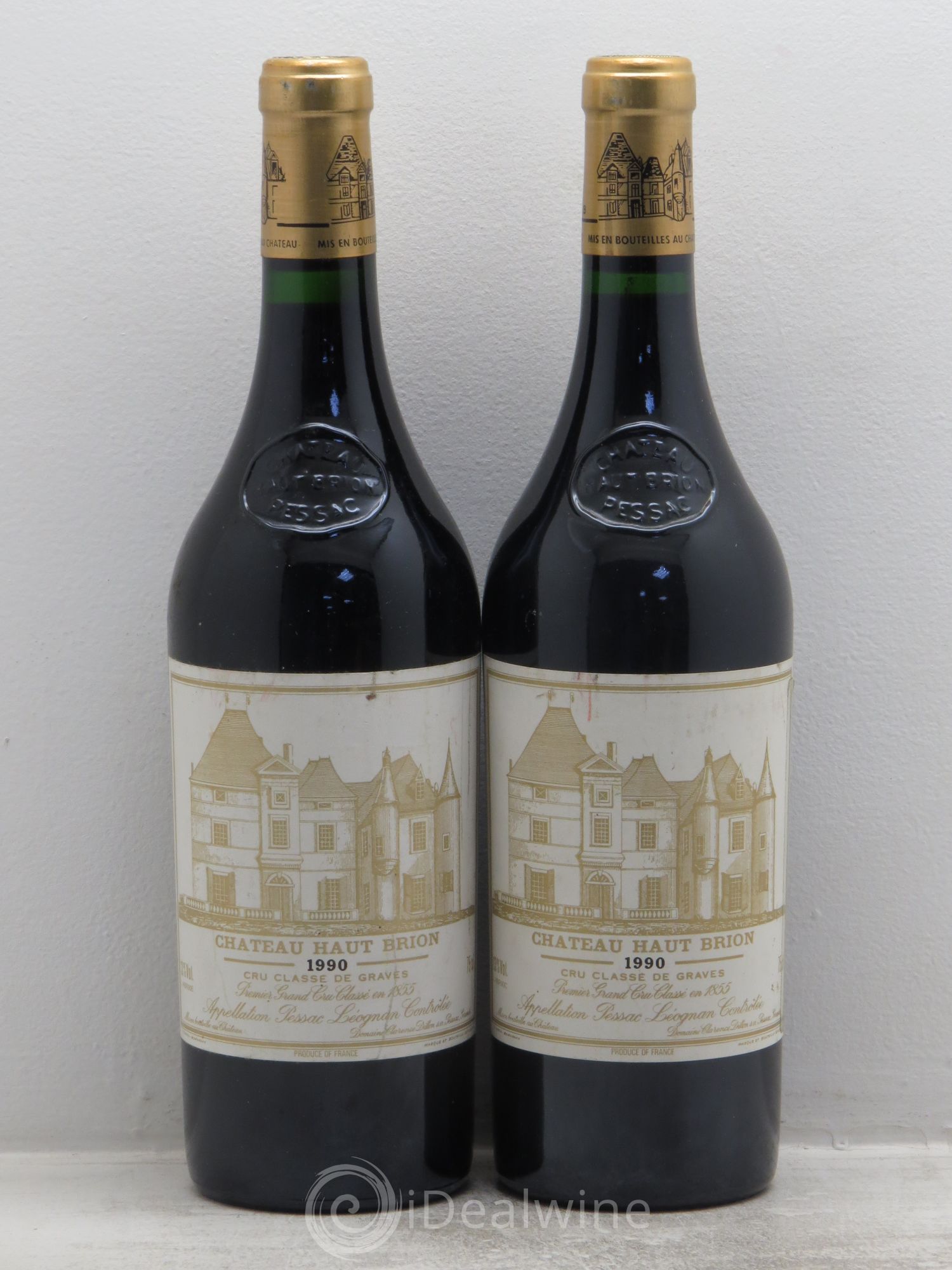 Château Haut Brion 1er Grand Cru Classé 1990 - Lot de 2 bouteilles - 0