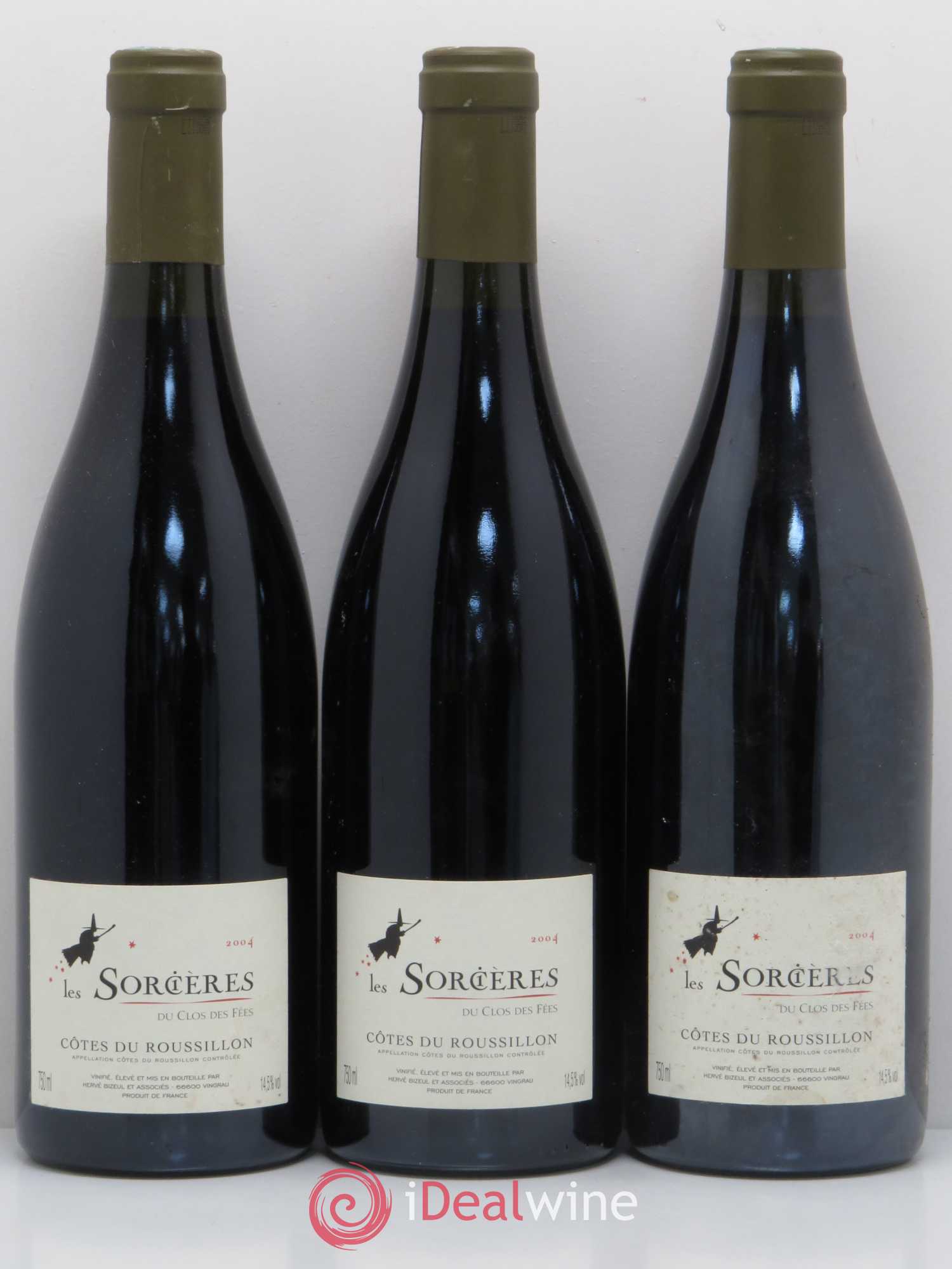 Côtes du Roussillon Clos des Fées Les Sorcières Hervé Bizeul 2004 - Lot de 6 bouteilles - 2
