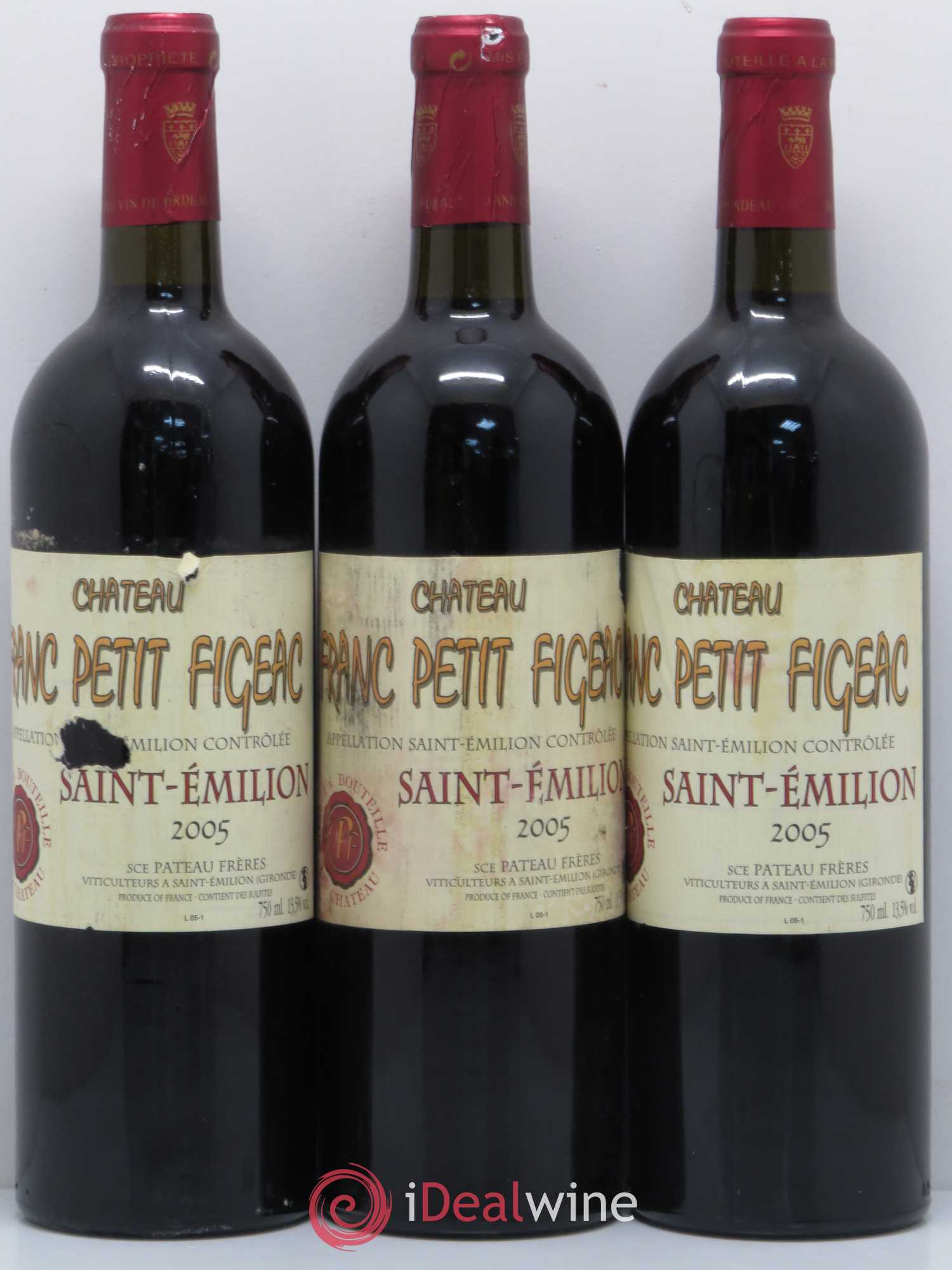Saint-Émilion Chäteau Franc Petit Figeac 2005 - Posten von 12 Flaschen - 1