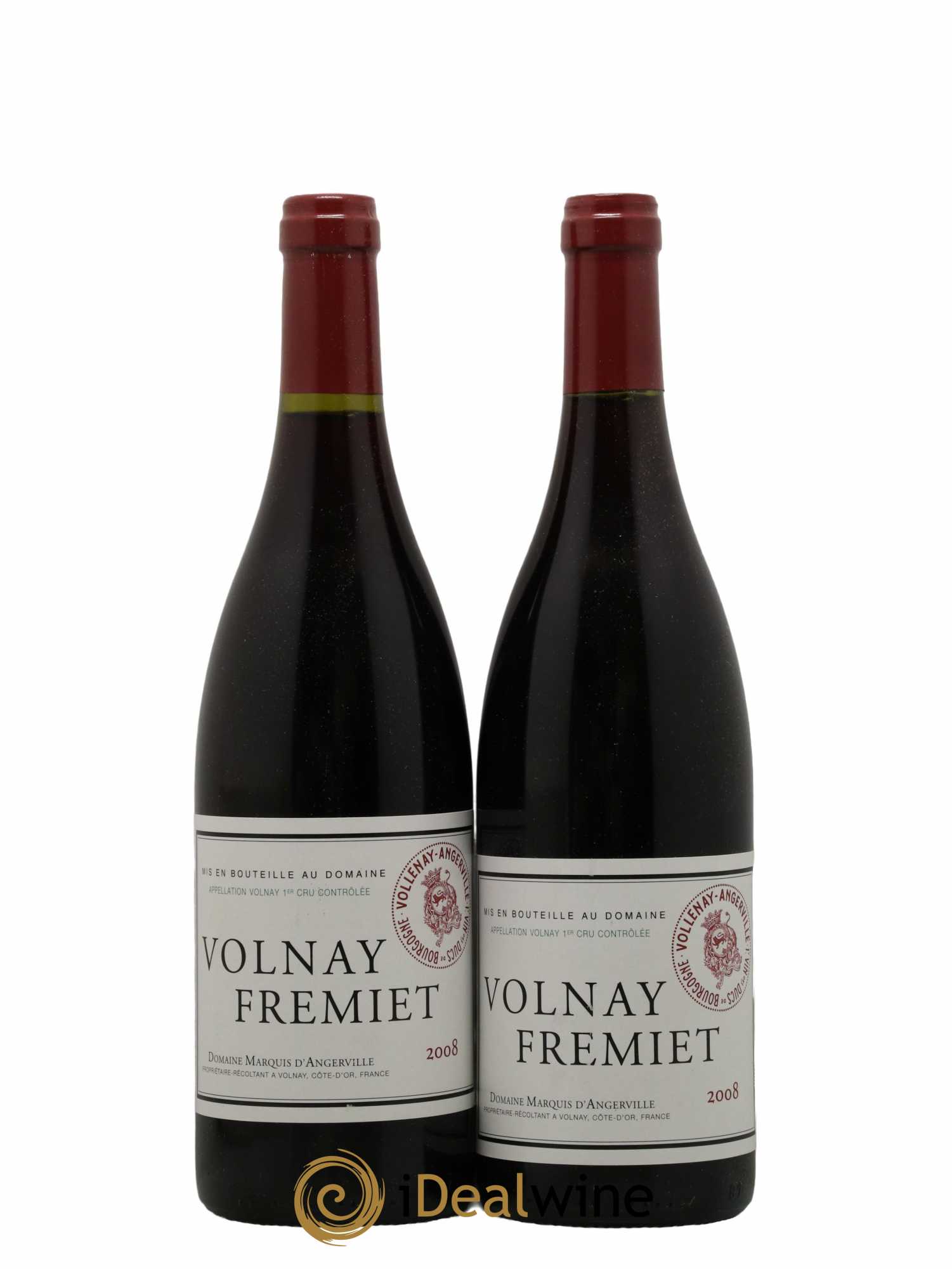 Volnay 1er Cru Frémiet Marquis d'Angerville (Domaine) 2008 - Lot de 2 bouteilles - 0