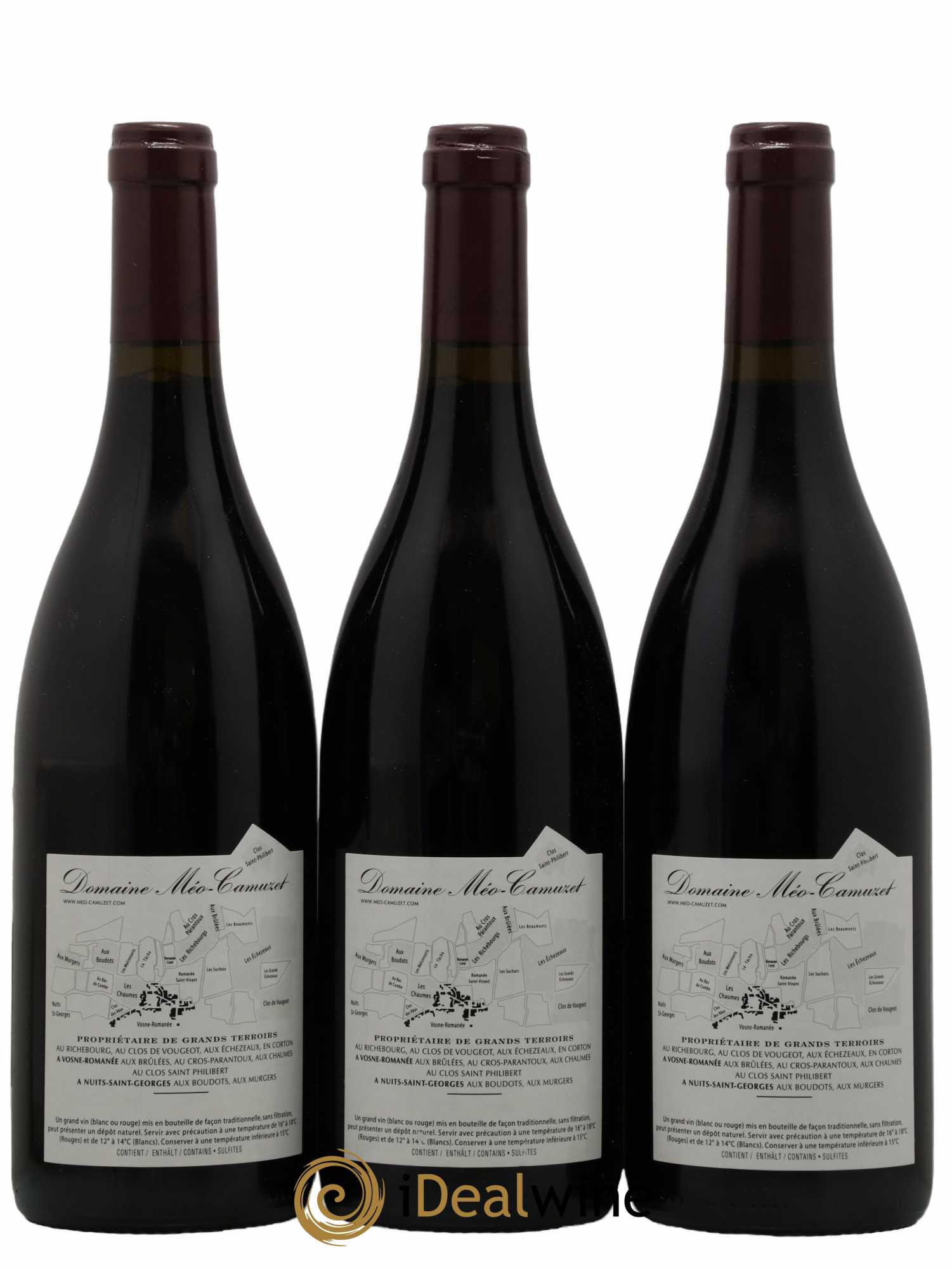 Vosne-Romanée 1er Cru Les Chaumes Méo-Camuzet (Domaine) 2016 - Lot de 3 bouteilles - 1