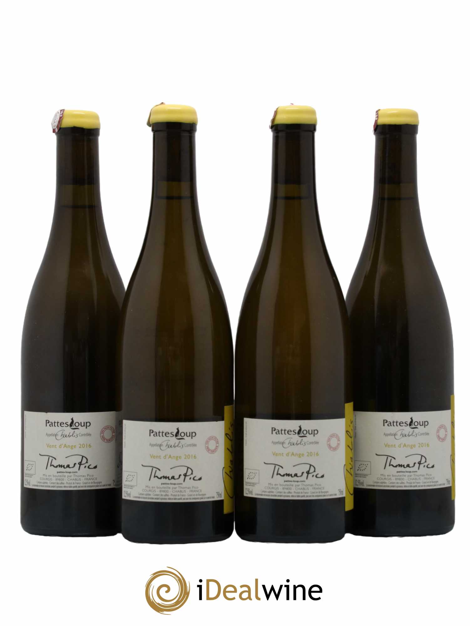 Chablis Vent d'Ange Pattes Loup (Domaine) 2016 - Lot de 4 bouteilles - 1
