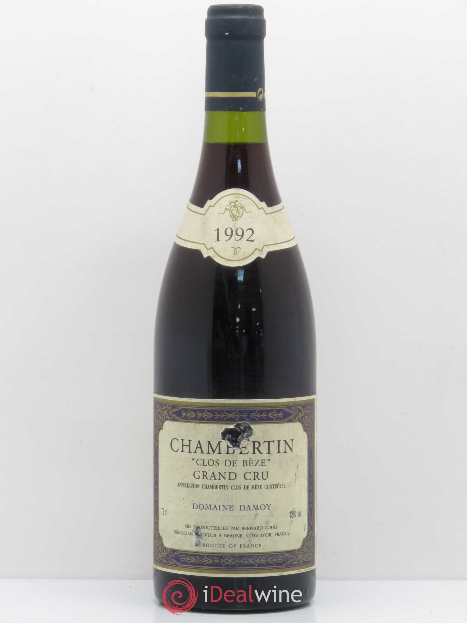 Chambertin Clos de Bèze Grand Cru Domaine Damoy 1992 - Posten von 1 Flasche - 0