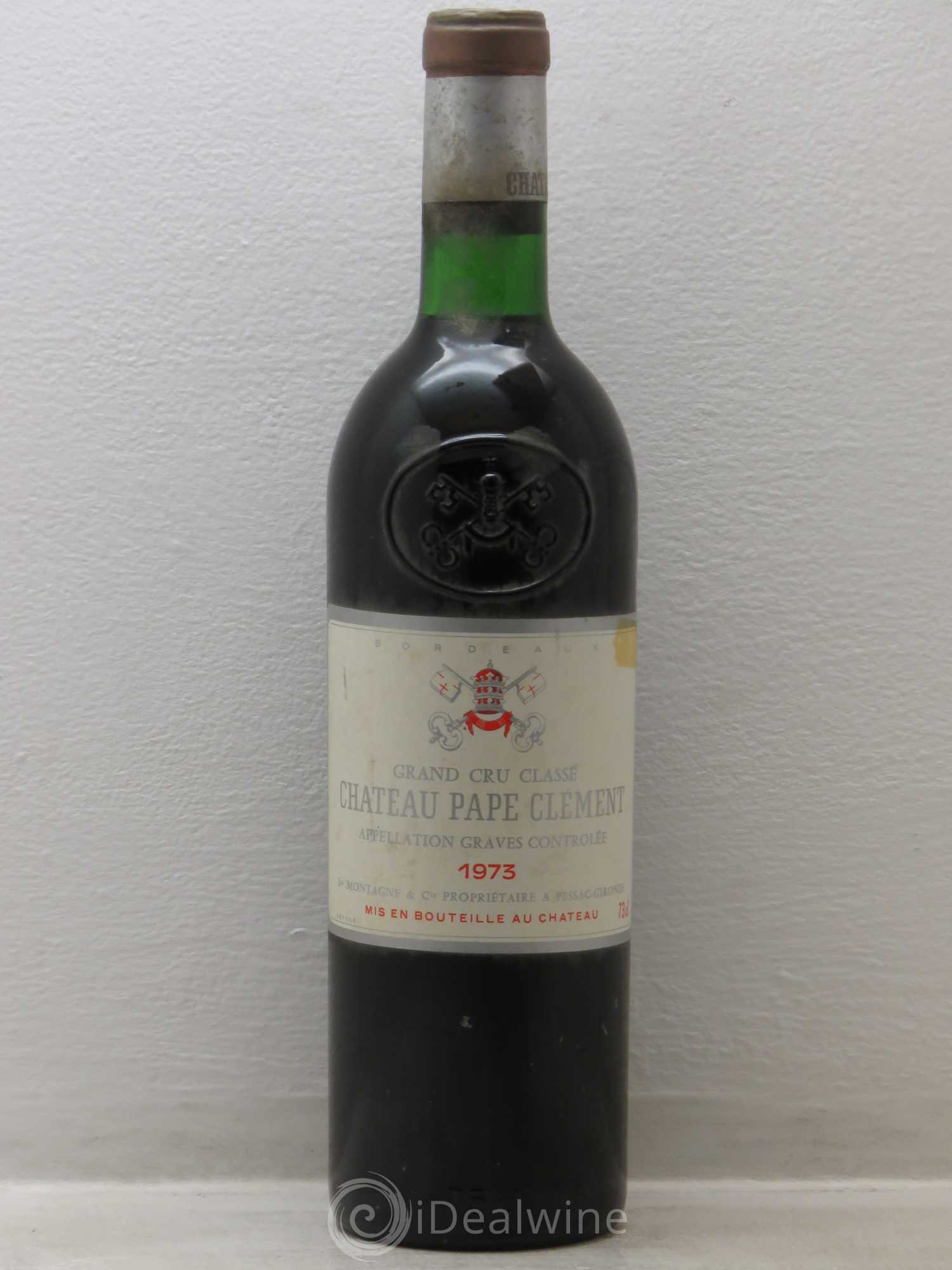 Château Pape Clément Cru Classé de Graves 1973 - Lot de 1 bouteille - 0