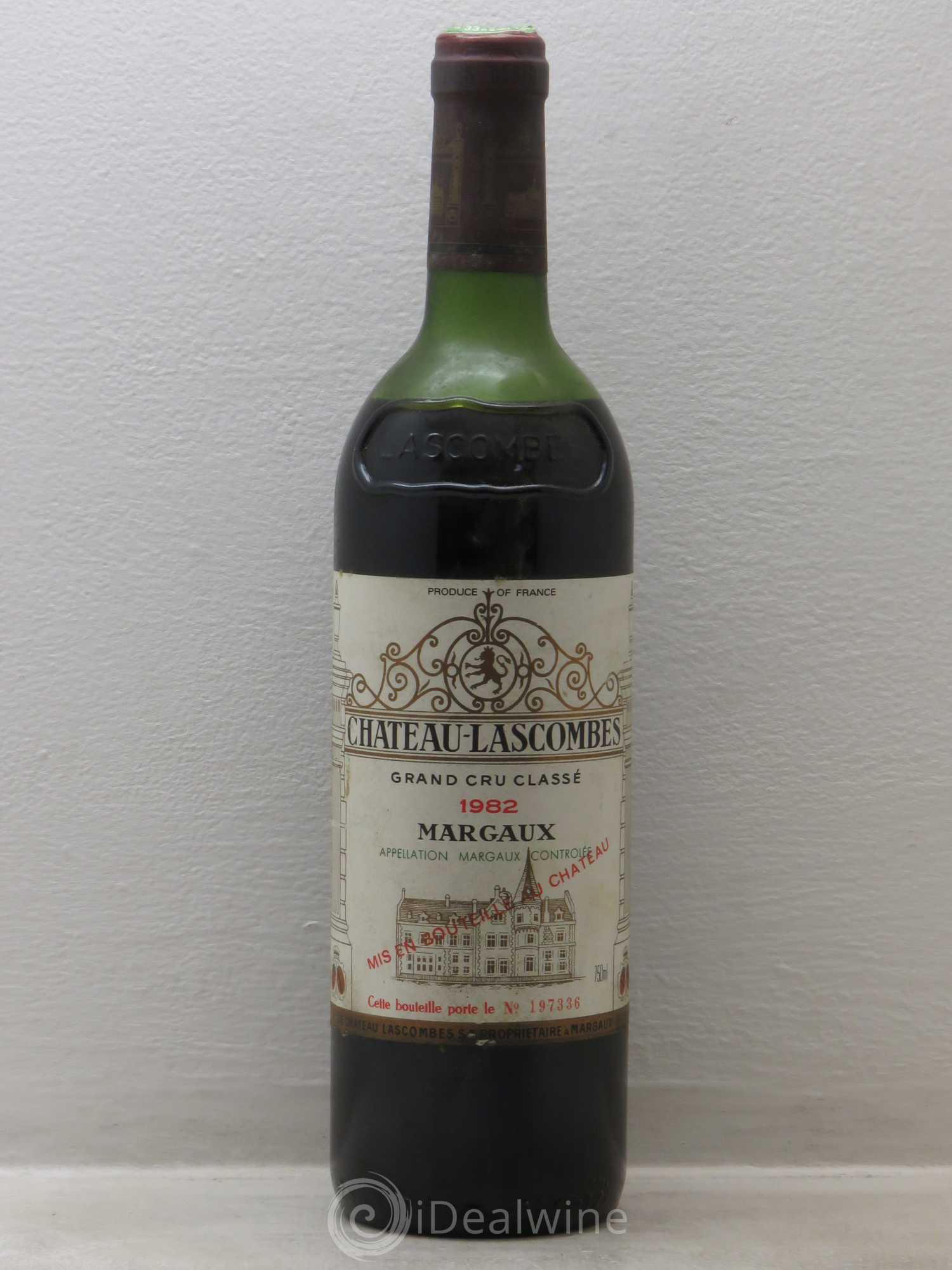 Château Lascombes 2ème Grand Cru Classé 1982 - Lot de 1 bouteille - 0
