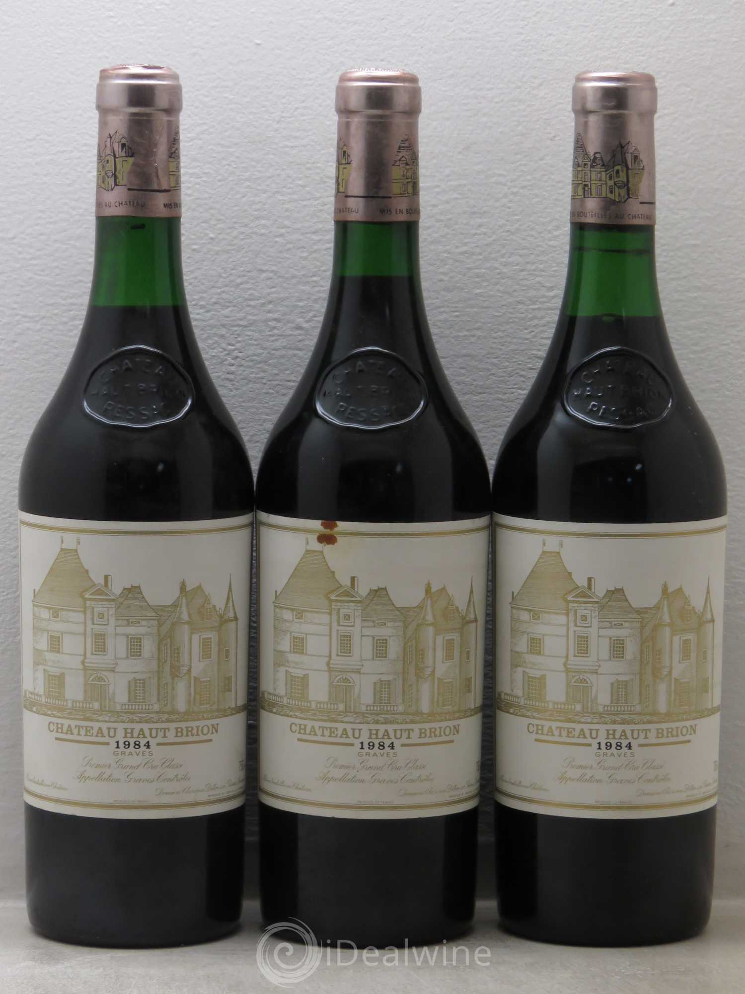 Château Haut Brion 1er Grand Cru Classé 1984 - Lot de 3 bouteilles - 0