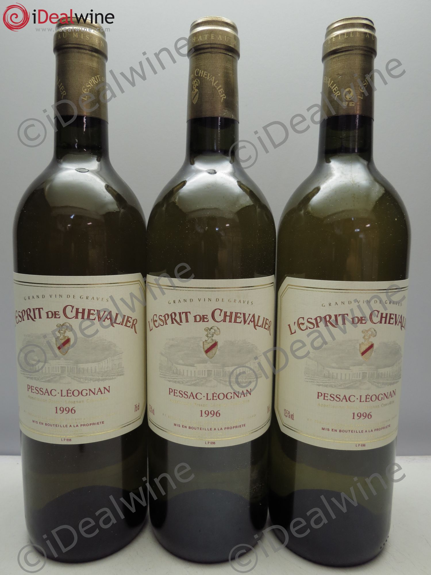 Bordeaux Esprit de Chevalier 1996 - Posten von 3 Flaschen - 0