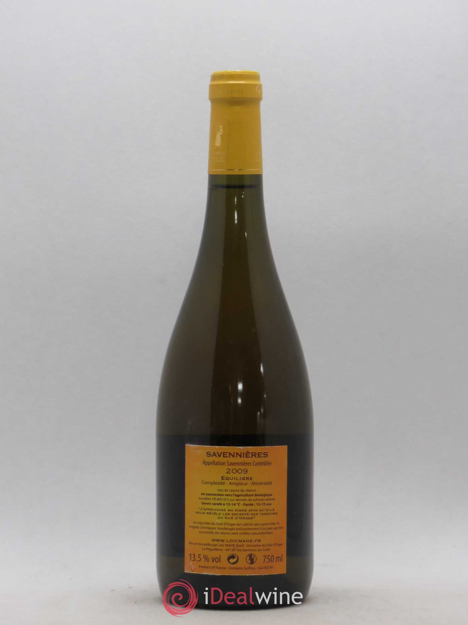 Savennières Equilibre Domaine du Gué d'Orger 2009 - Posten von 1 Flasche - 1