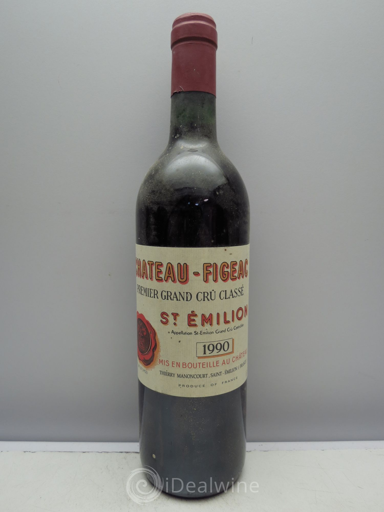 Château Figeac 1er Grand Cru Classé A 1990 - Lot de 1 bouteille - 0
