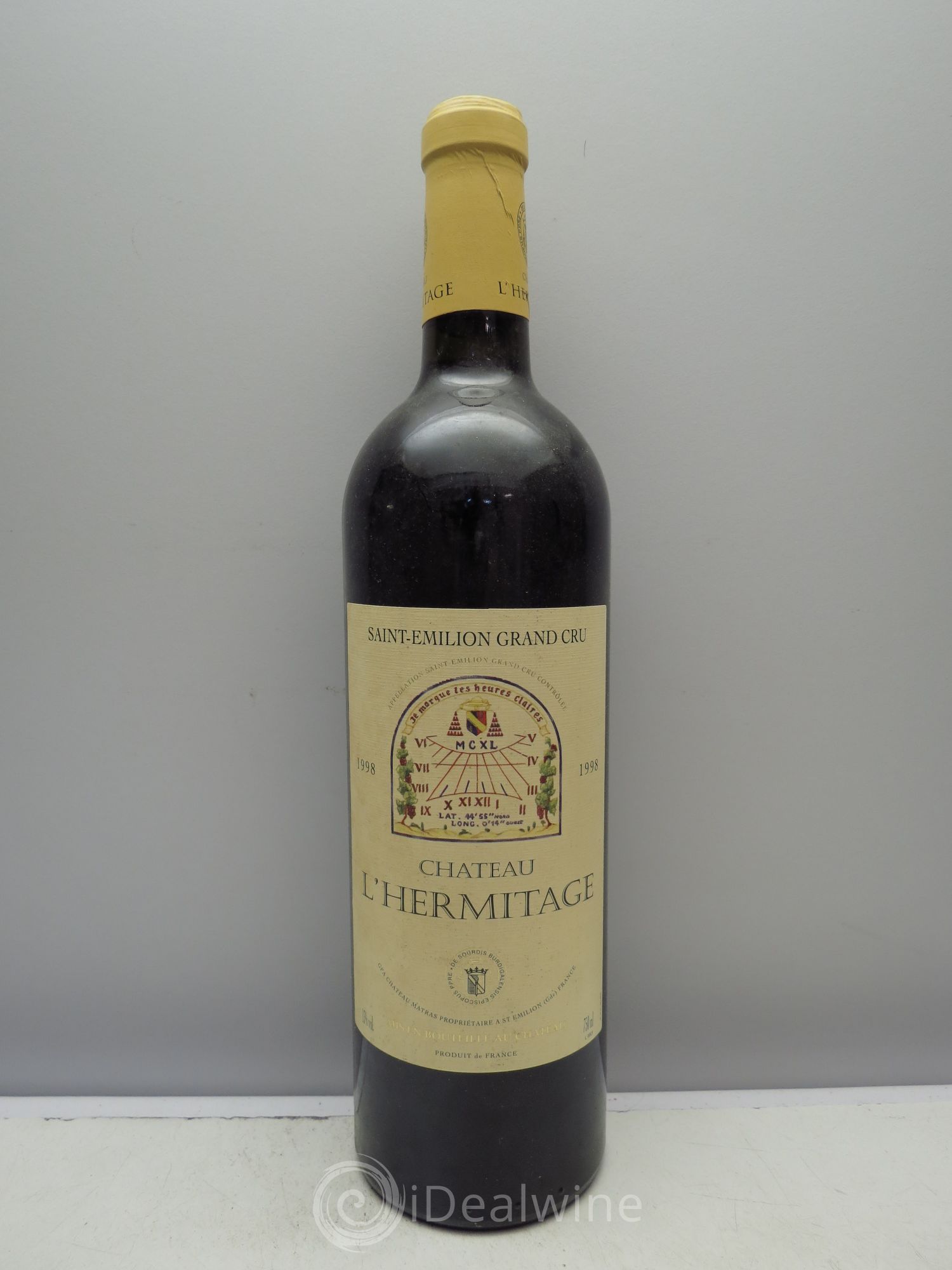 Château l' Hermitage 1998 - Lot de 1 bouteille - 0