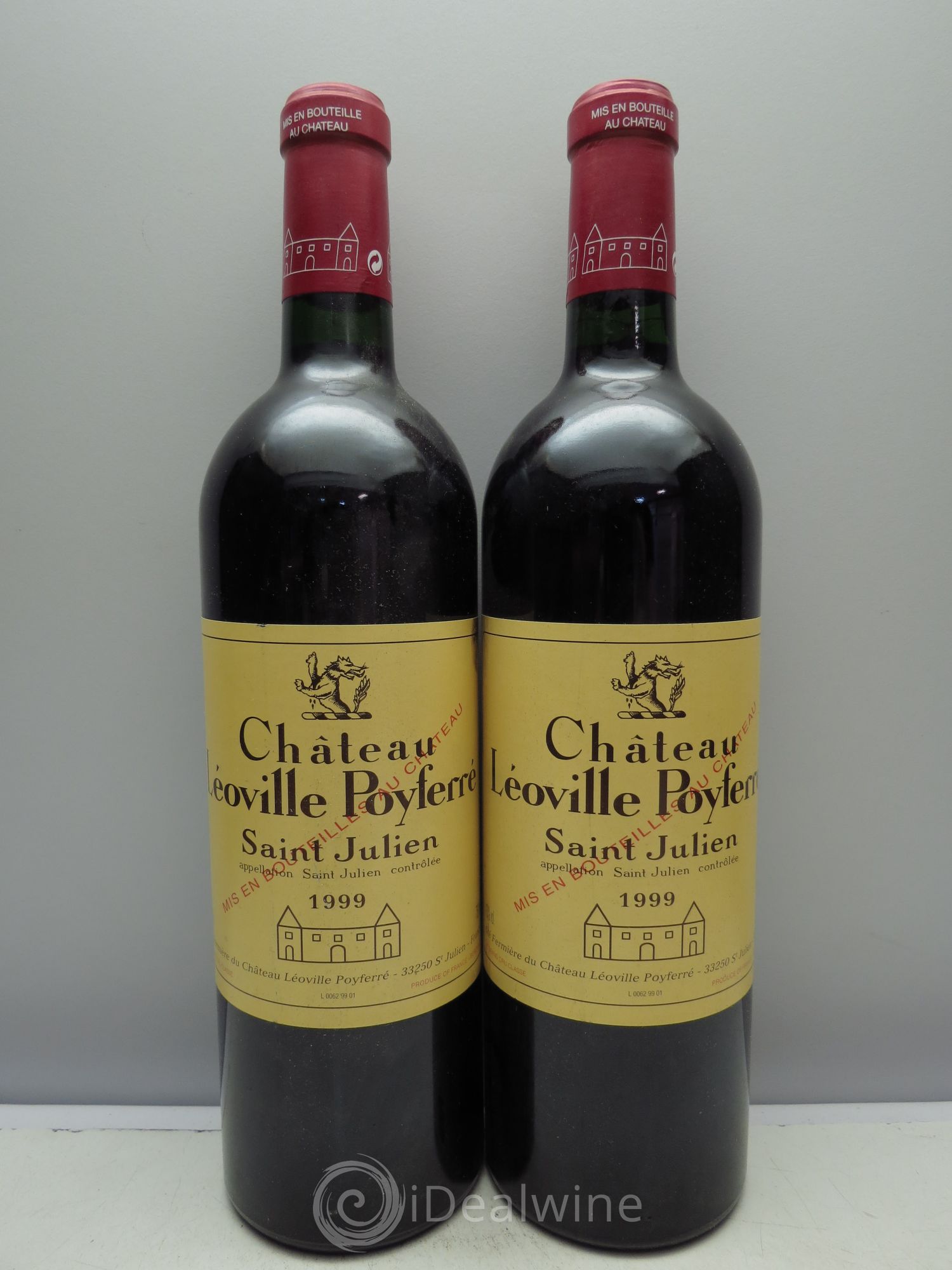 Château Léoville Poyferré 2ème Grand Cru Classé 1999 - Lot de 2 bouteilles - 0
