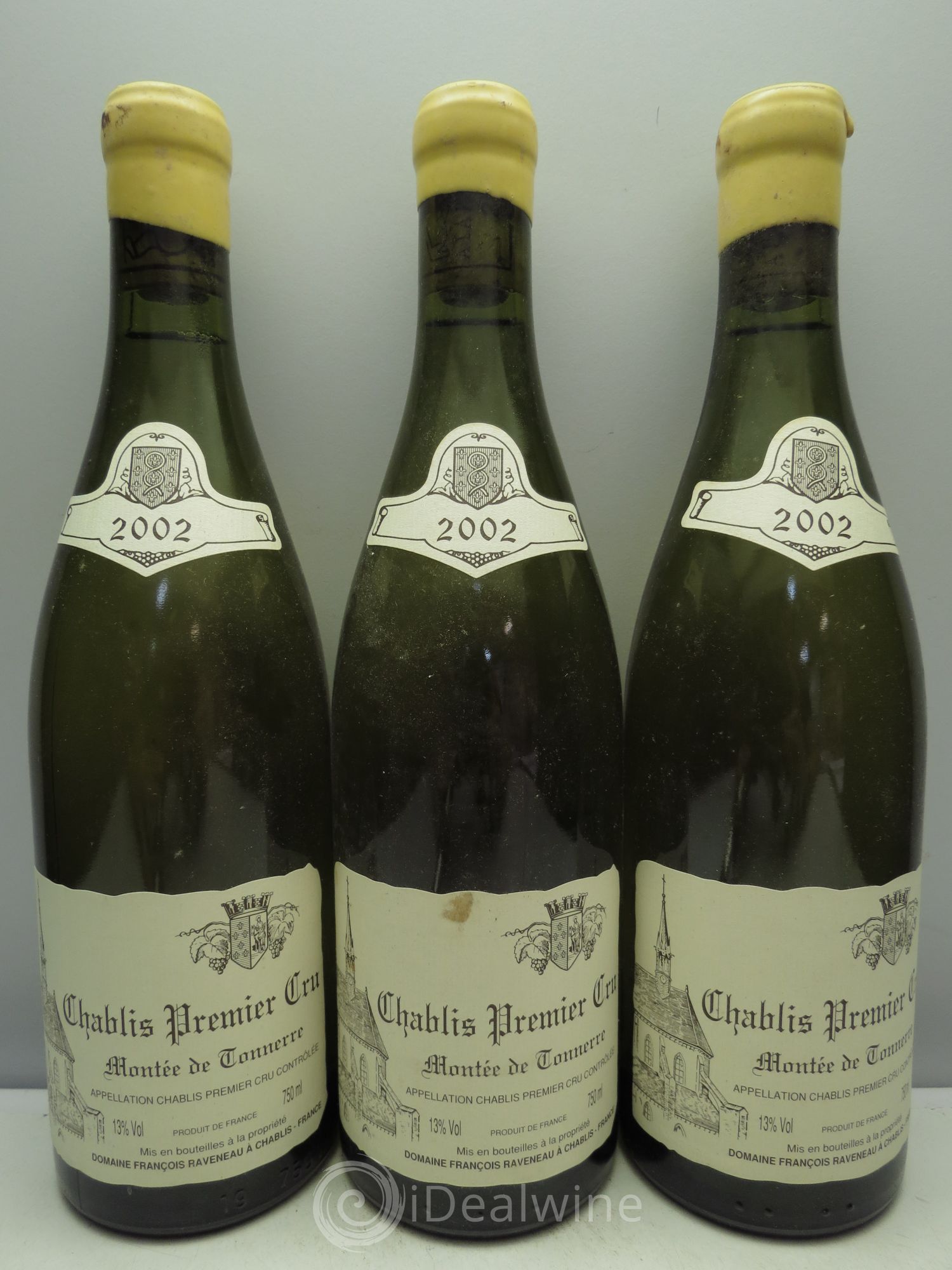 Chablis 1er Cru Montée de Tonnerre Raveneau (Domaine) 2002 - Lot de 3 bouteilles - 0
