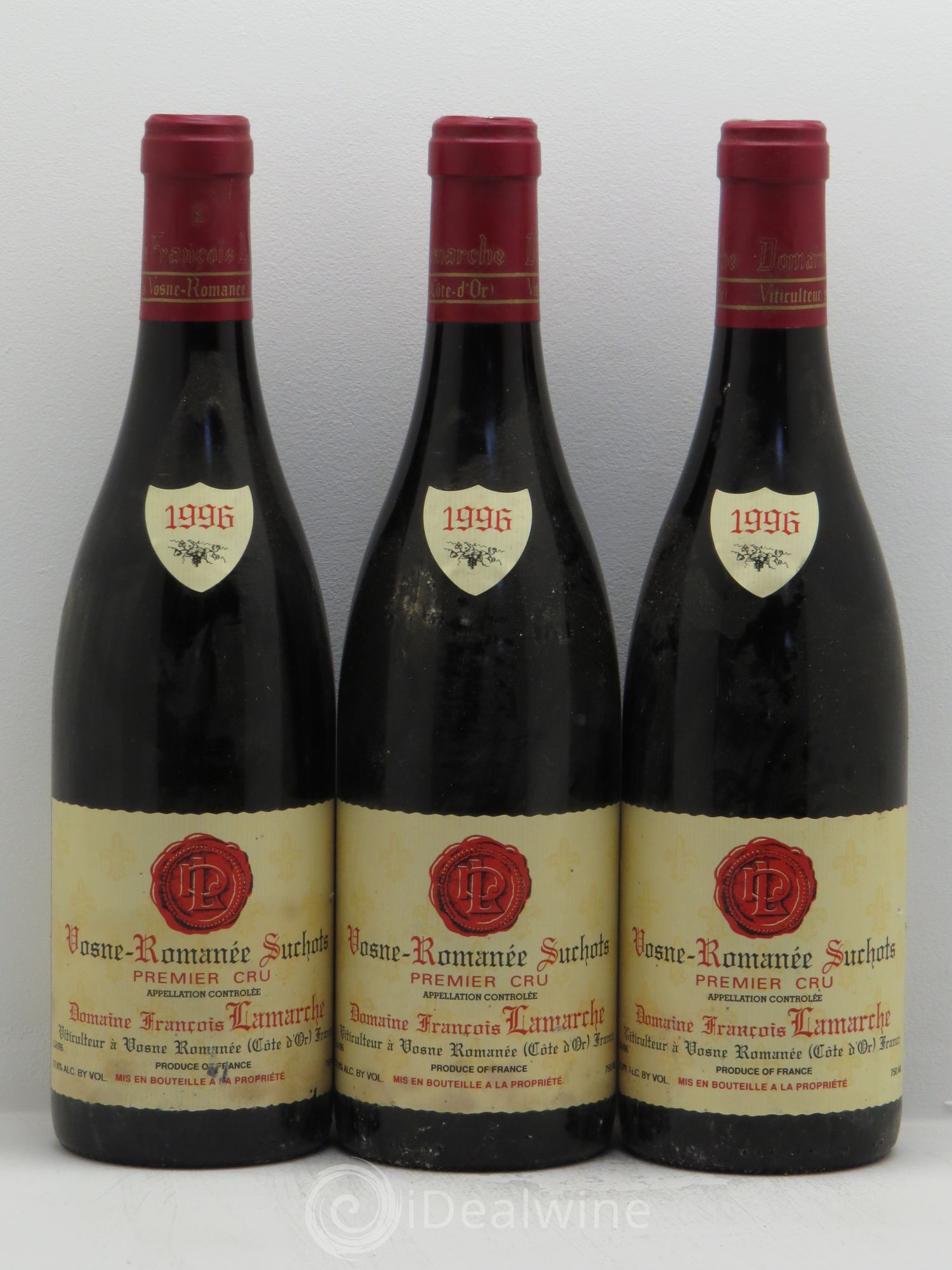 Vosne-Romanée 1er Cru Les Suchots Lamarche (Domaine) 1996 - Lot de 3 bouteilles - 0