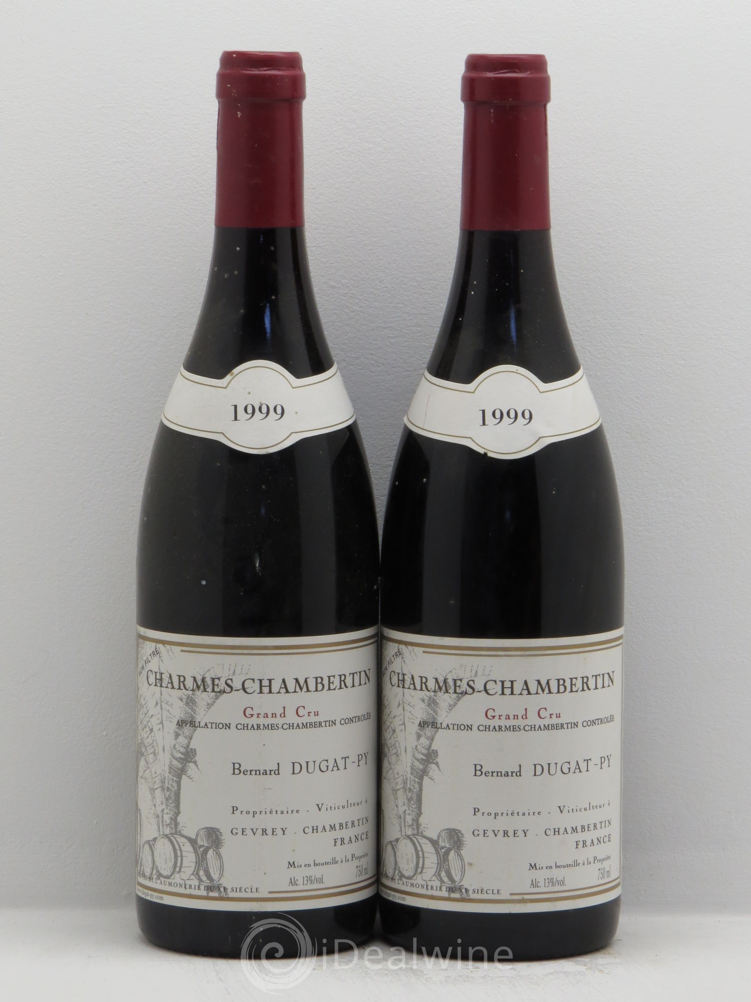 Charmes-Chambertin Grand Cru Dugat-Py 1999 - Lot de 2 bouteilles - 0