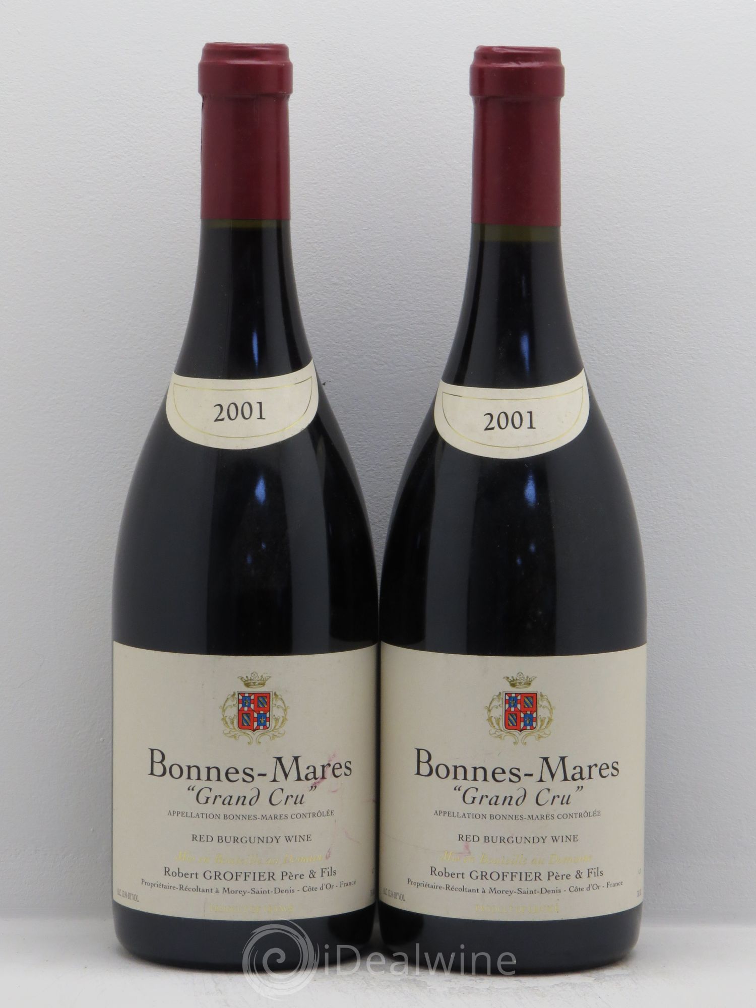 Bonnes-Mares Grand Cru Robert Groffier Père & Fils (Domaine) 2001 - Lot de 2 bouteilles - 0