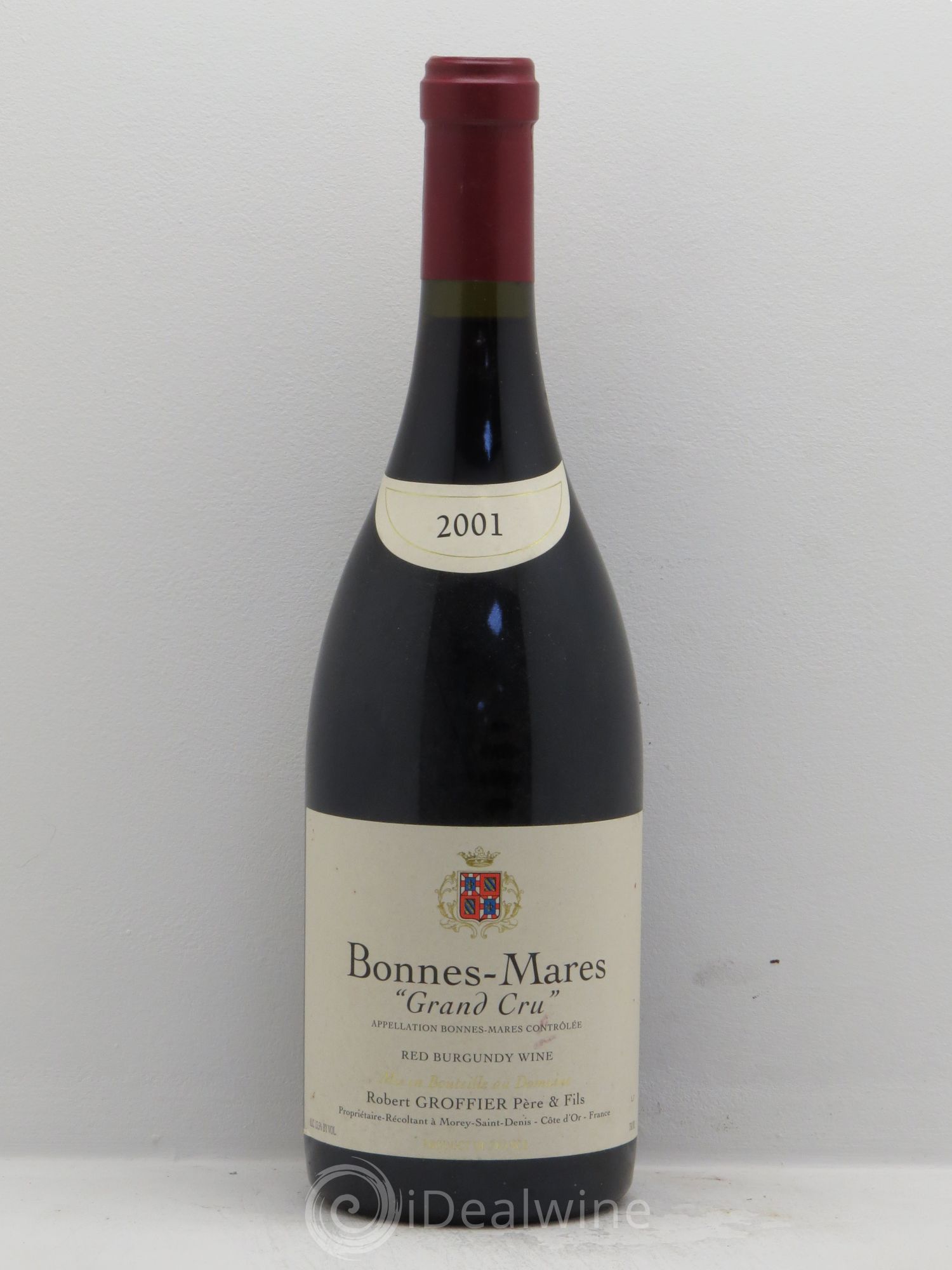 Bonnes-Mares Grand Cru Robert Groffier Père & Fils (Domaine) 2001 - Lot de 1 bouteille - 0