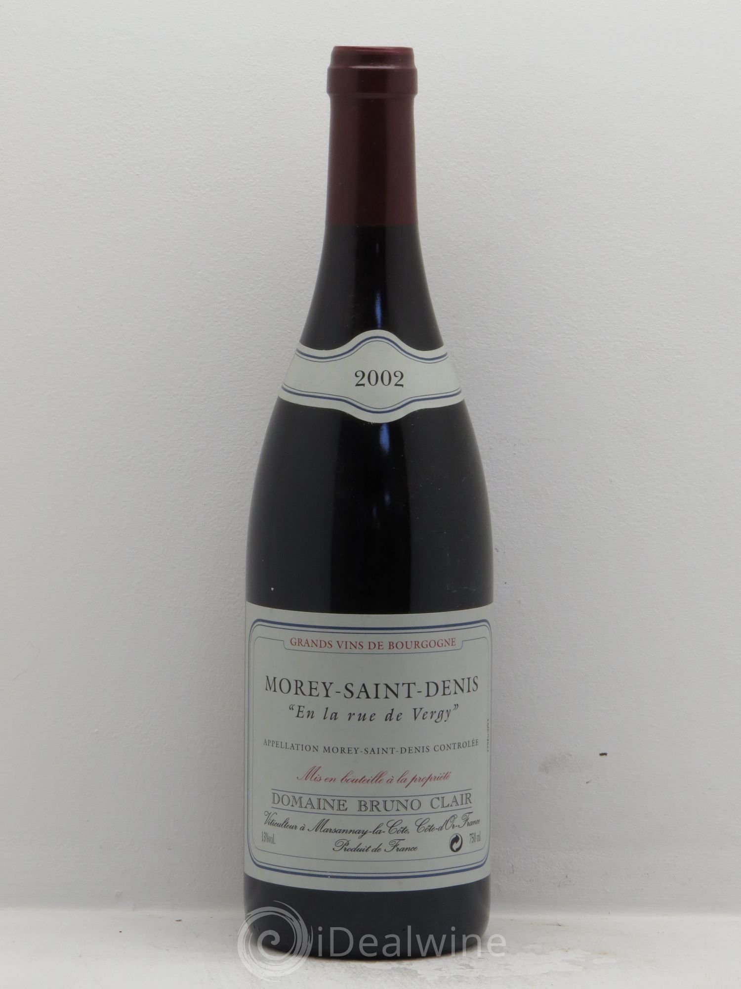 Morey-Saint-Denis En la Rue de Vergy Bruno Clair (Domaine) 2002 - Lot de 1 bouteille - 0