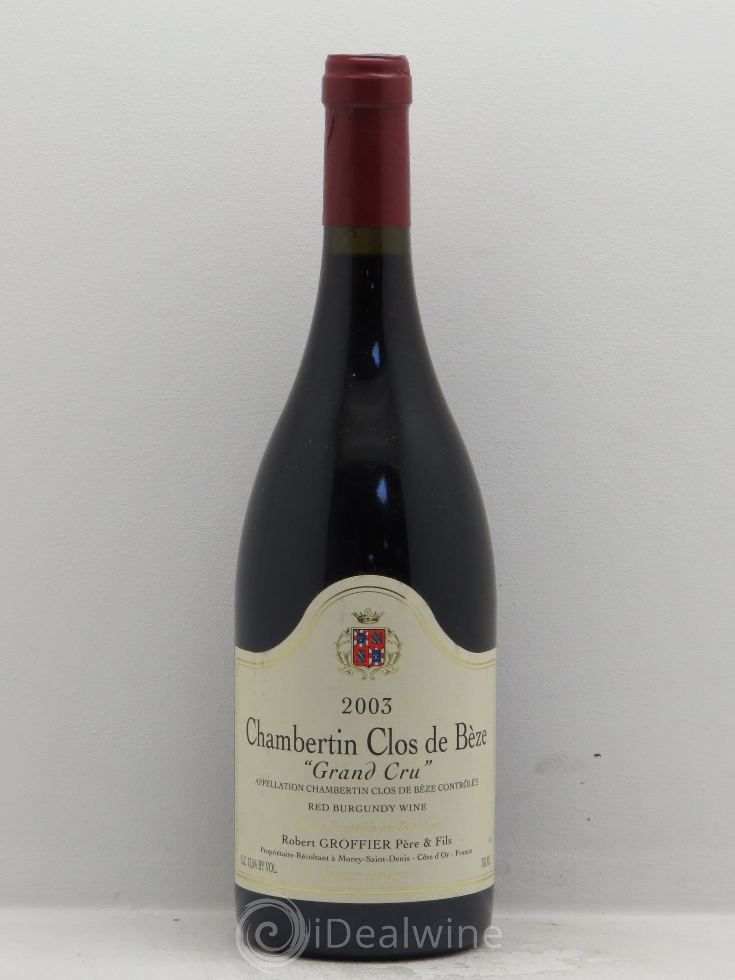 Chambertin Clos de Bèze Grand Cru Robert Groffier Père & Fils (Domaine) 2003 - Lot de 1 bouteille - 0