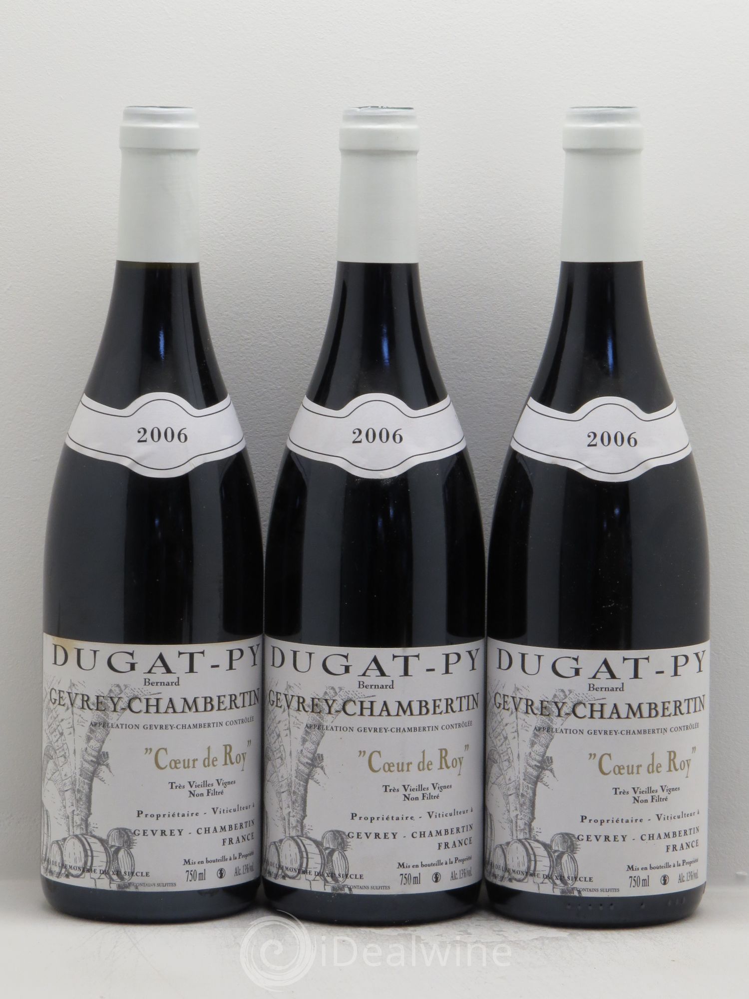 Gevrey-Chambertin Coeur de Roy Très Vieilles Vignes Dugat-Py Très Vieilles Vignes 2006 - Lot de 3 bouteilles - 0
