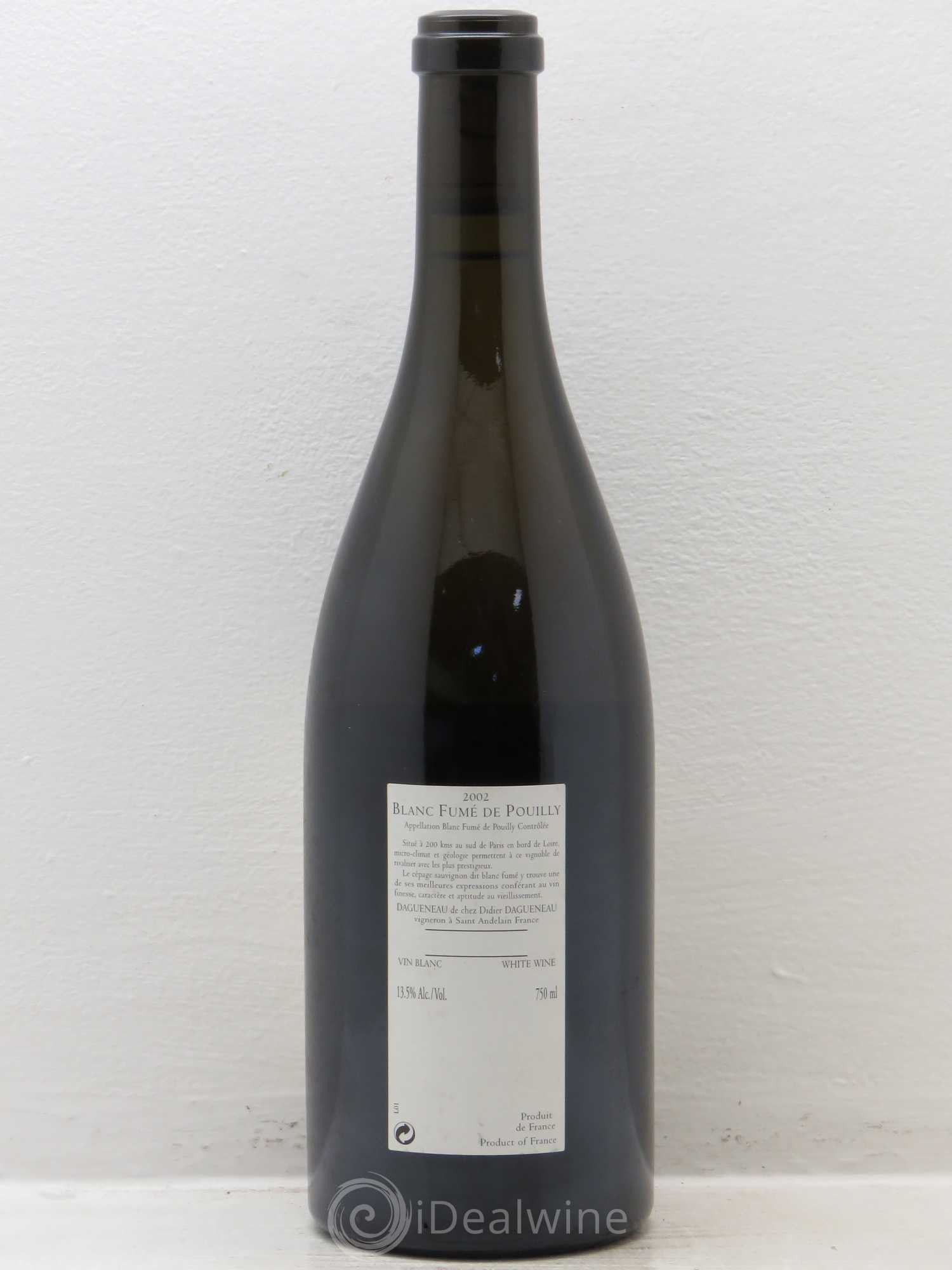 Pouilly-Fumé En Chailloux Dagueneau 2002 - Lot de 1 bouteille - 1