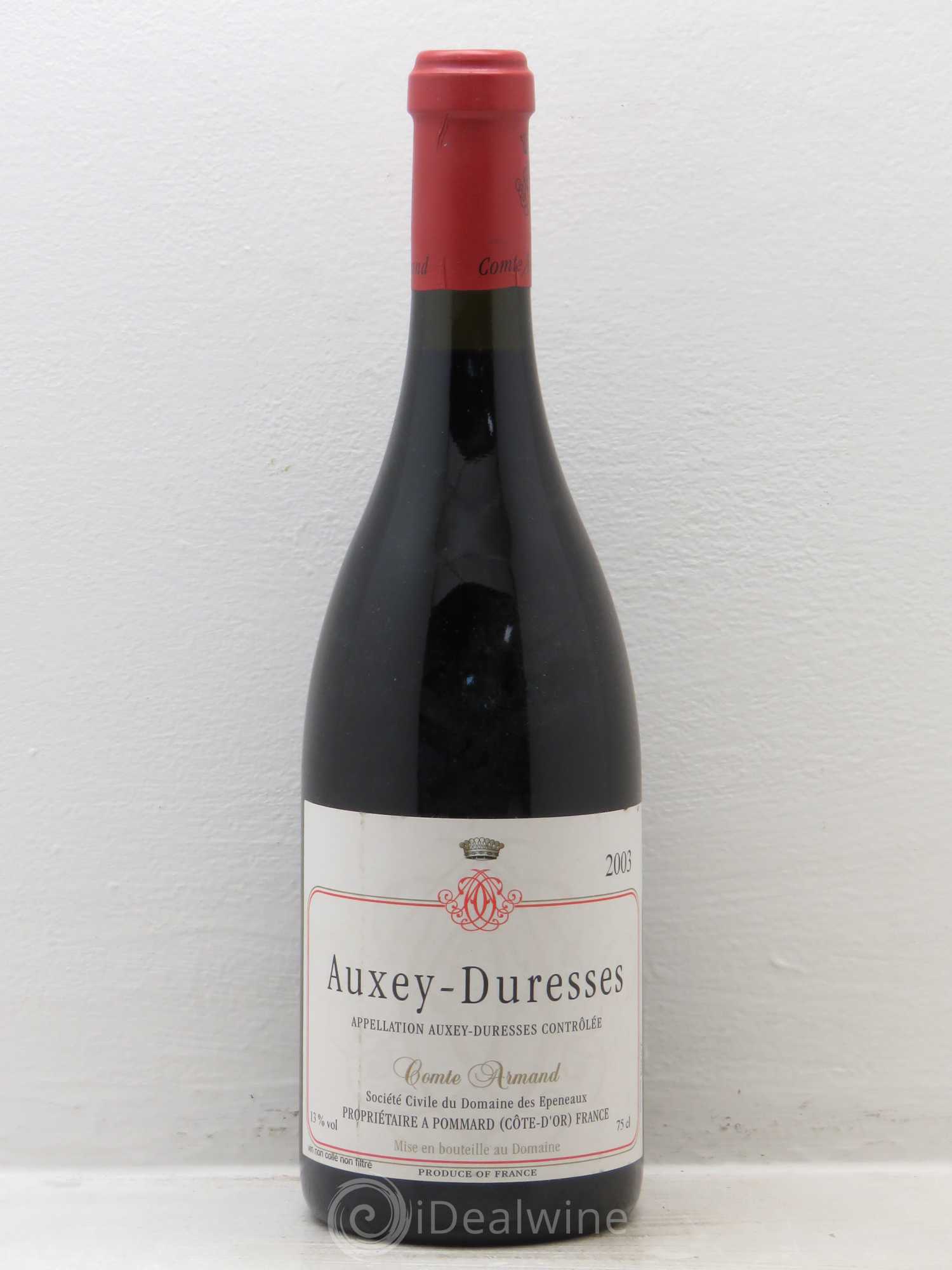 Auxey-Duresses Comte Armand 2003 - Lot de 1 bouteille - 0