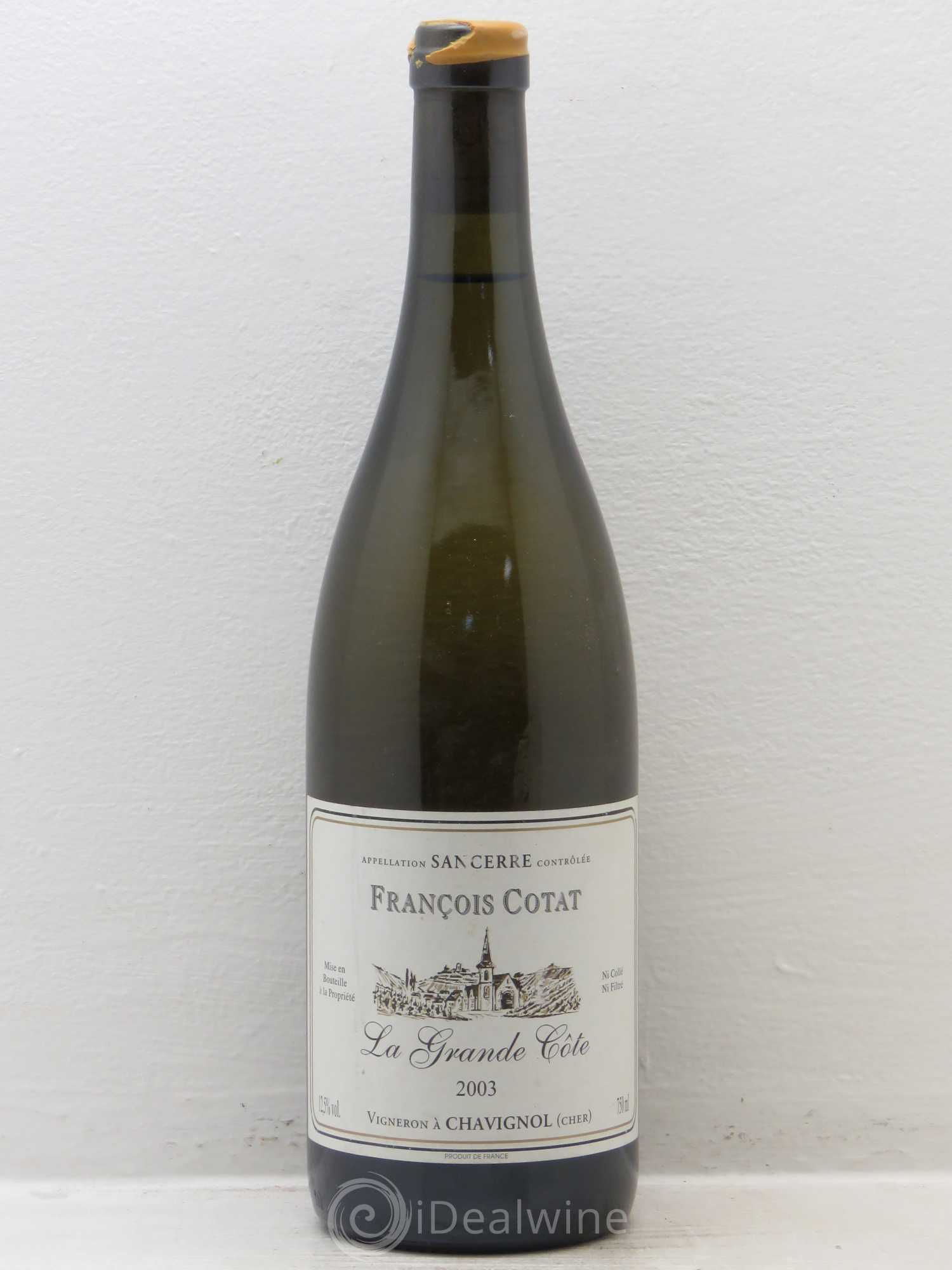 Sancerre La Grande Côte François Cotat 2003 - Lot de 1 bouteille - 0