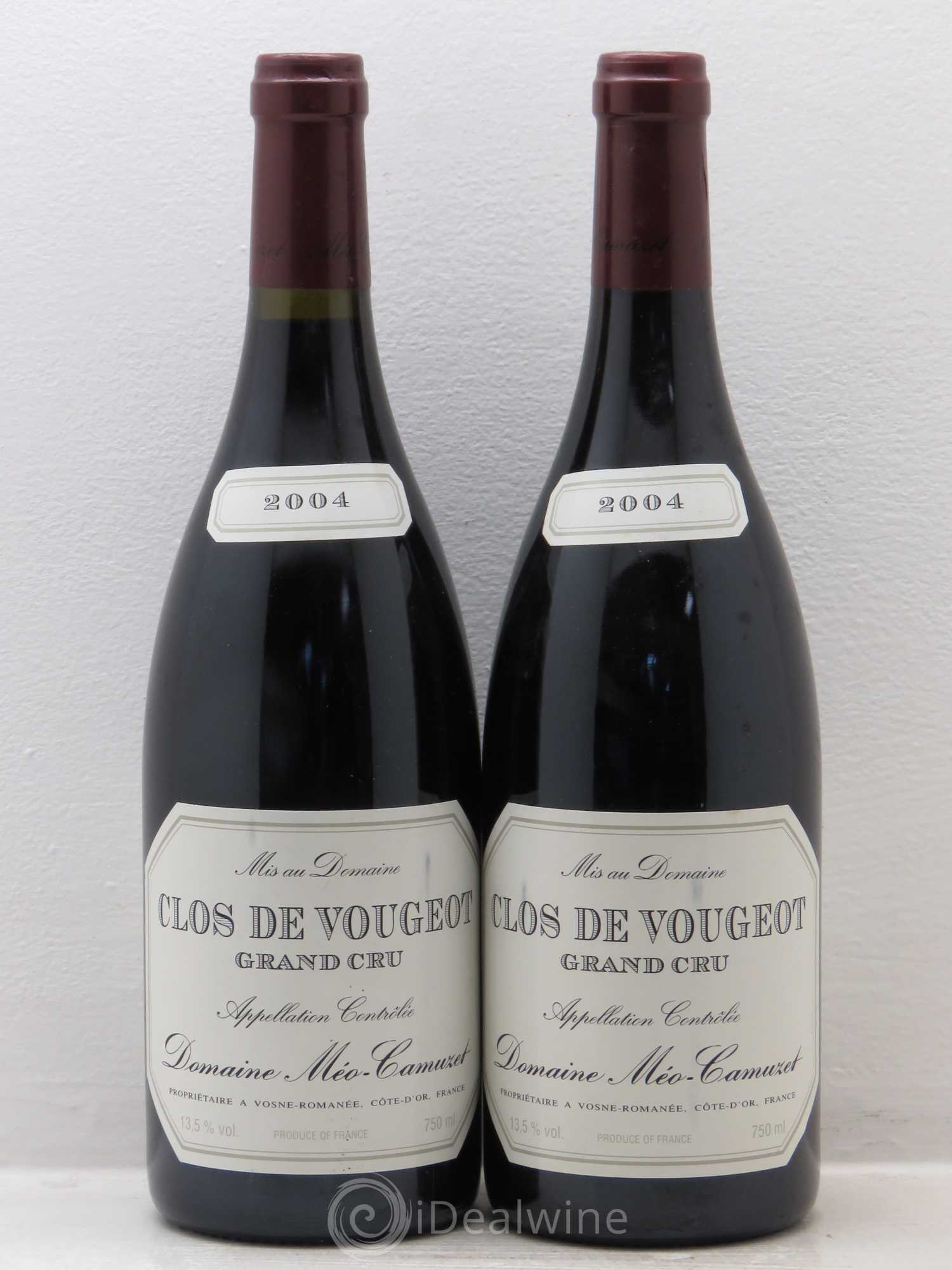 Clos de Vougeot Grand Cru Méo-Camuzet (Domaine) 2004 - Lot de 2 bouteilles - 0