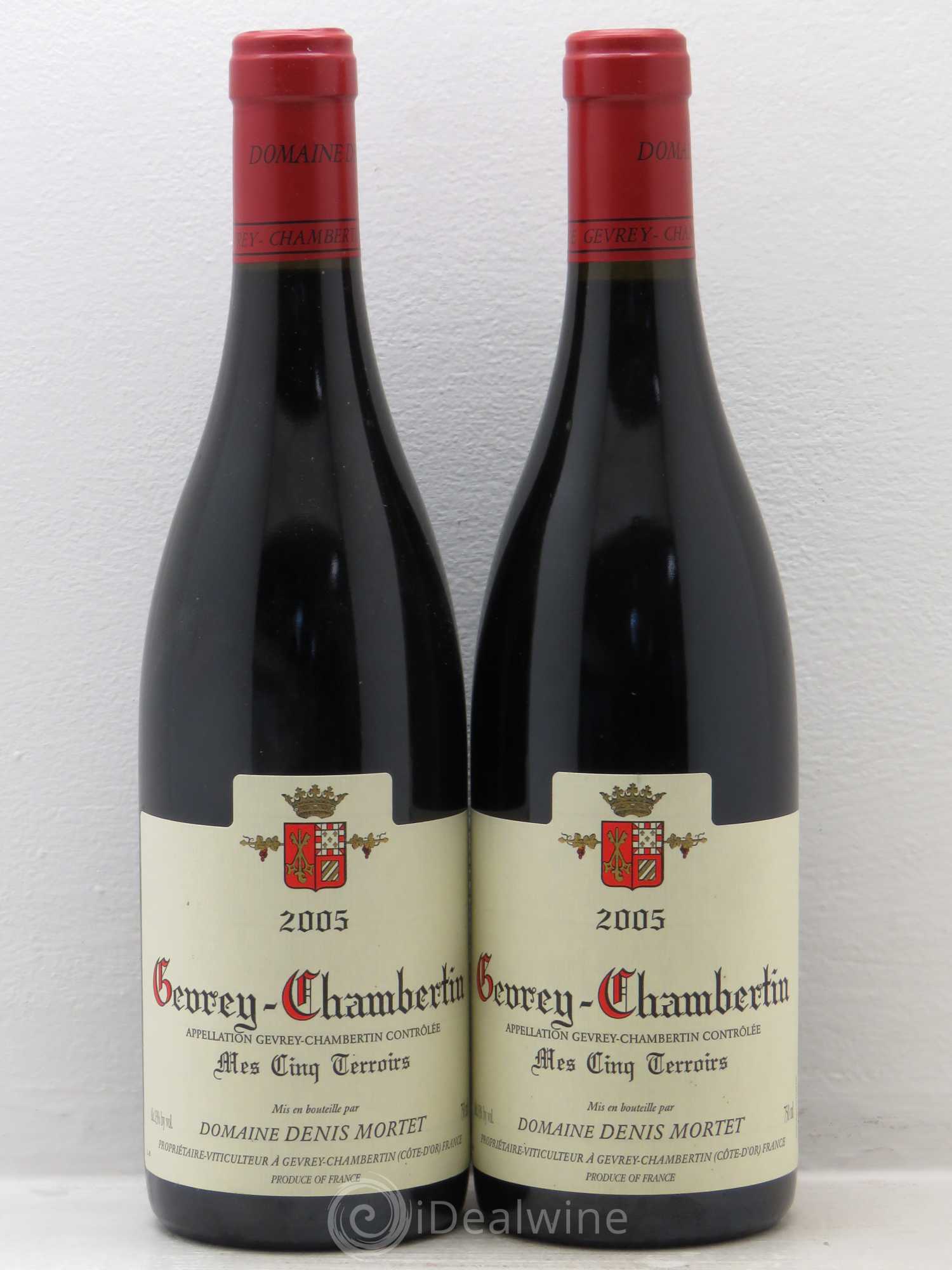 Gevrey-Chambertin Mes Cinq Terroirs Denis Mortet (Domaine) 2005 - Lot de 2 bouteilles - 0