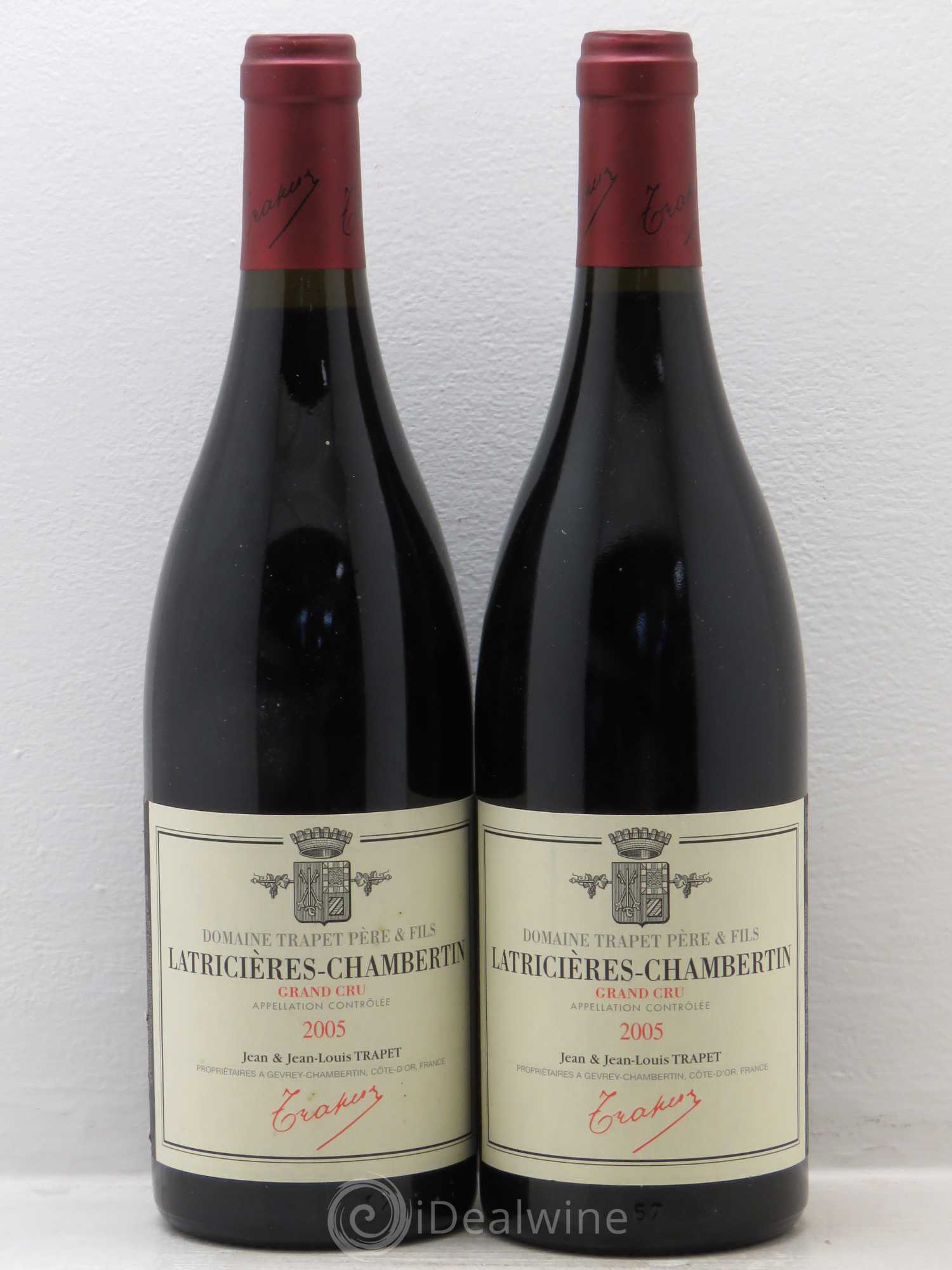 Latricières-Chambertin Grand Cru Domaine Trapet 2005 - Lot de 2 bouteilles - 0