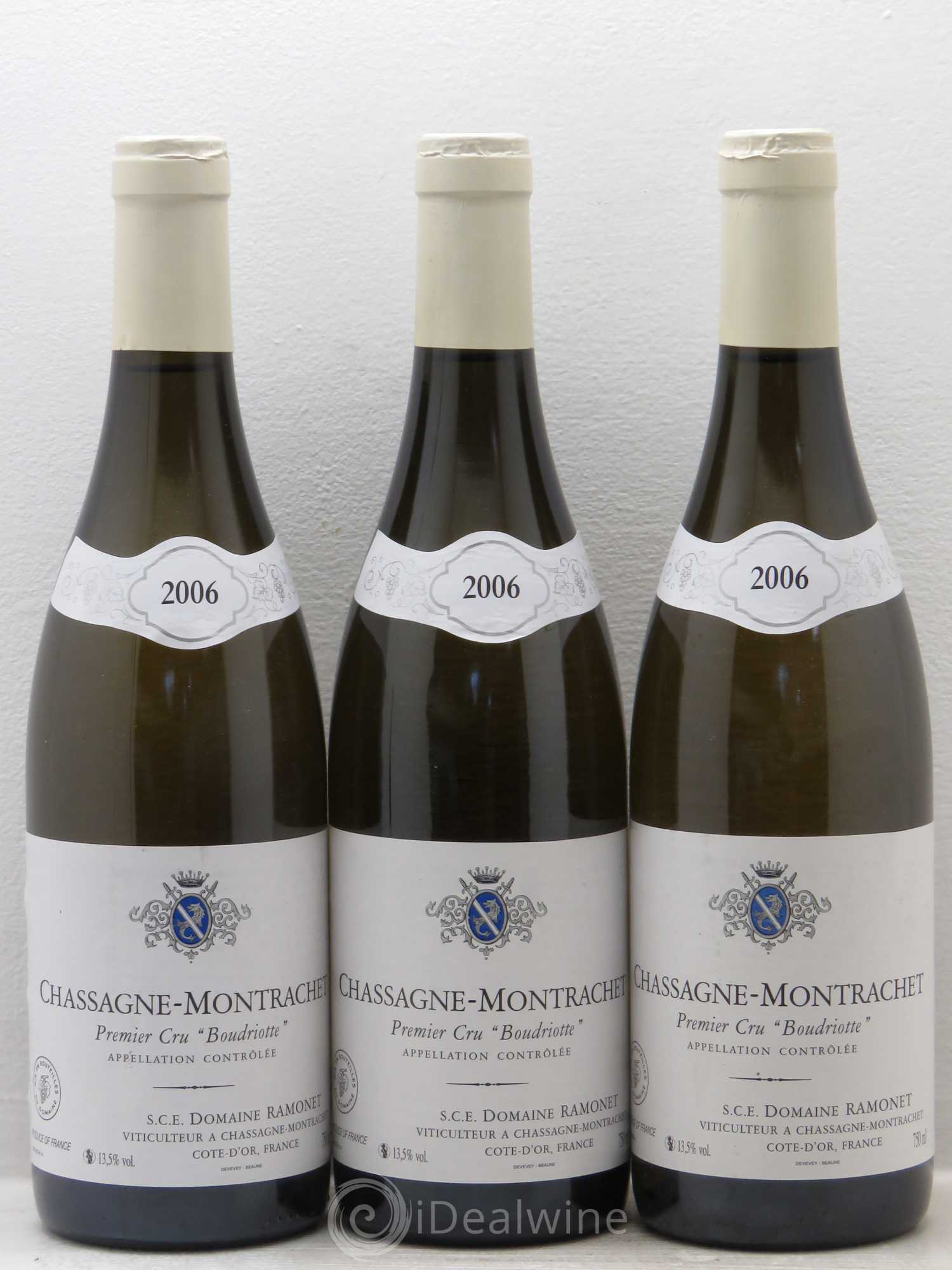 Chassagne-Montrachet 1er Cru Boudriotte Ramonet (Domaine) 2006 - Posten von 3 Flaschen - 0