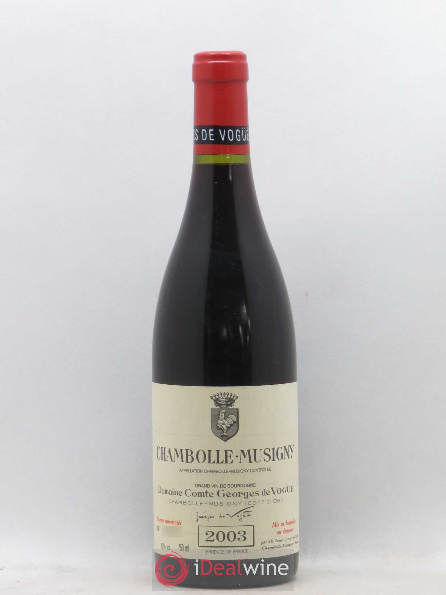 Chambolle-Musigny Comte Georges de Vogüé 2003 - Lot de 1 bouteille - 0