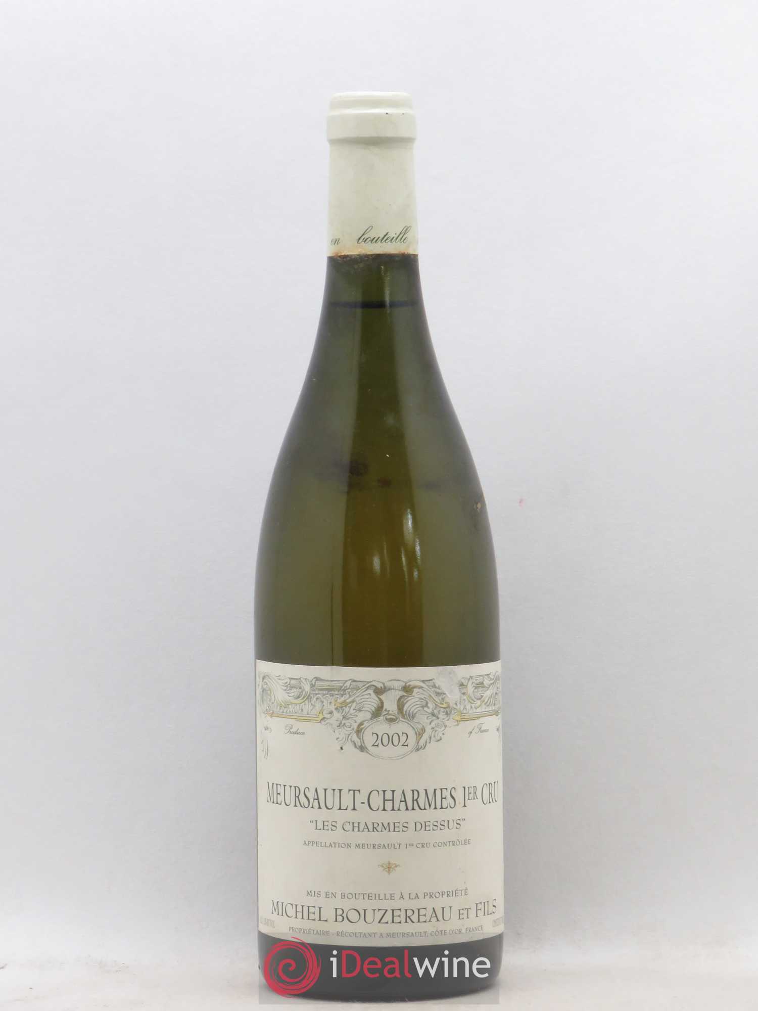 Meursault 1er Cru Charmes Les Charmes Dessus Michel Bouzereau et Fils (Domaine) 2002 - Lot de 1 bouteille - 0