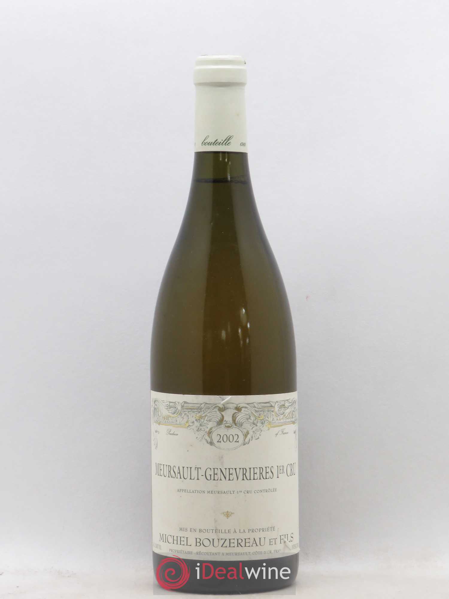 Meursault 1er Cru Les Genevrières Michel Bouzereau et Fils (Domaine) 2002 - Lot de 1 bouteille - 0