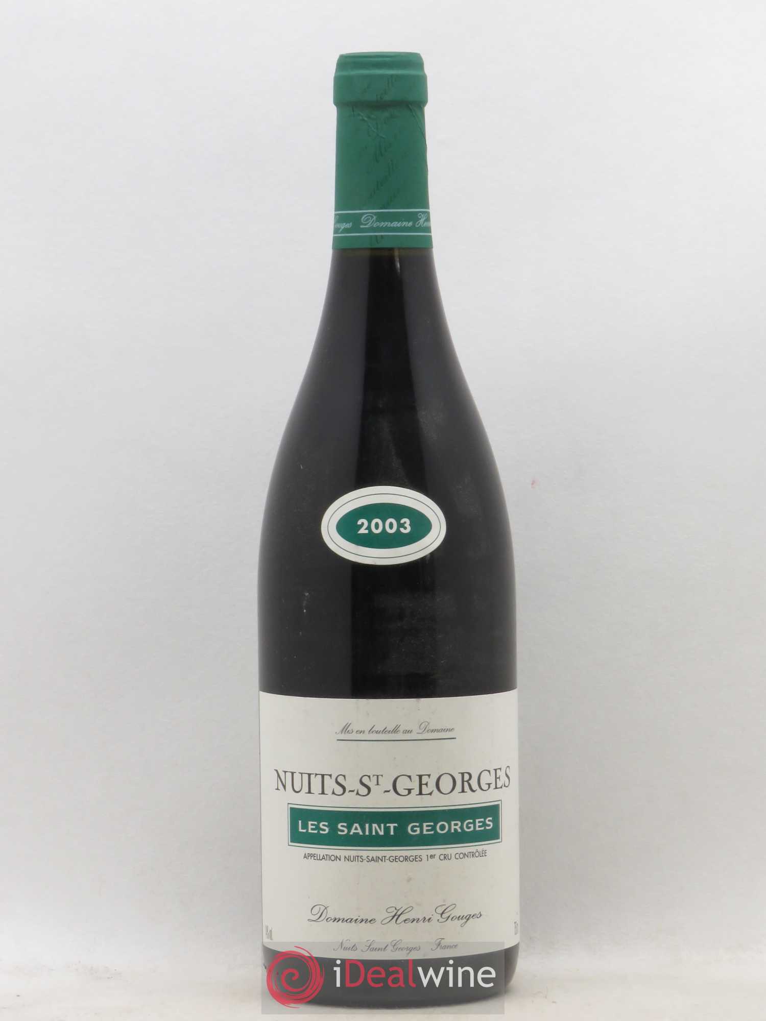 Nuits-Saint-Georges 1er Cru Les Saints Georges Henri Gouges 2003 - Posten von 1 Flasche - 0