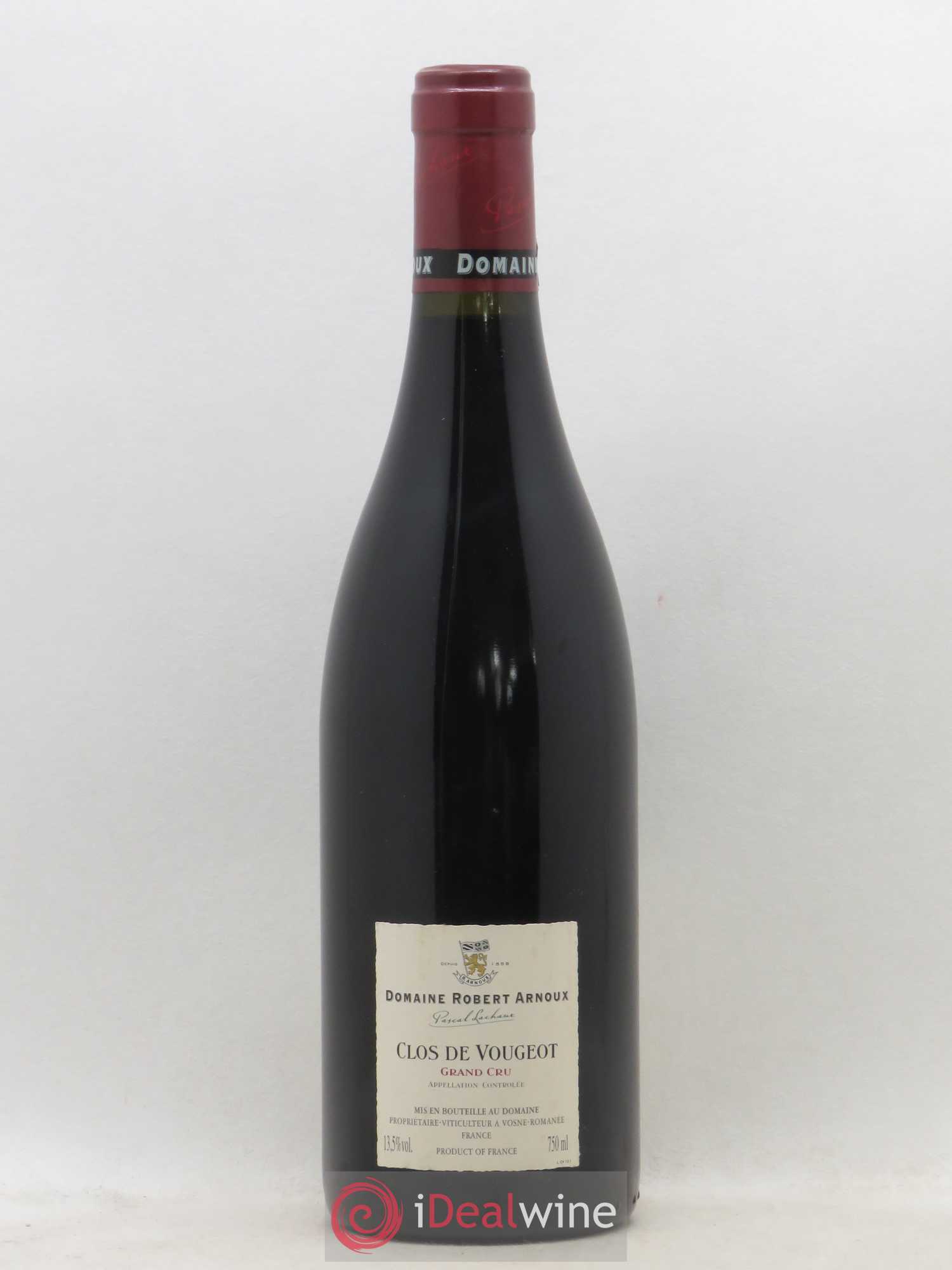 Clos de Vougeot Grand Cru Arnoux-Lachaux (Domaine) 2000 - Lot de 1 bouteille - 1